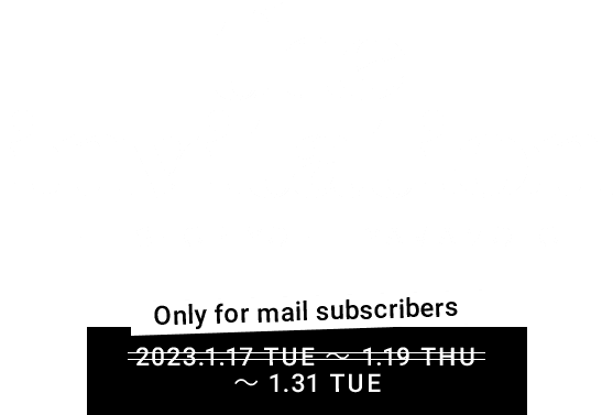 the invitation THE SHOP YOHJI YAMAMOTO