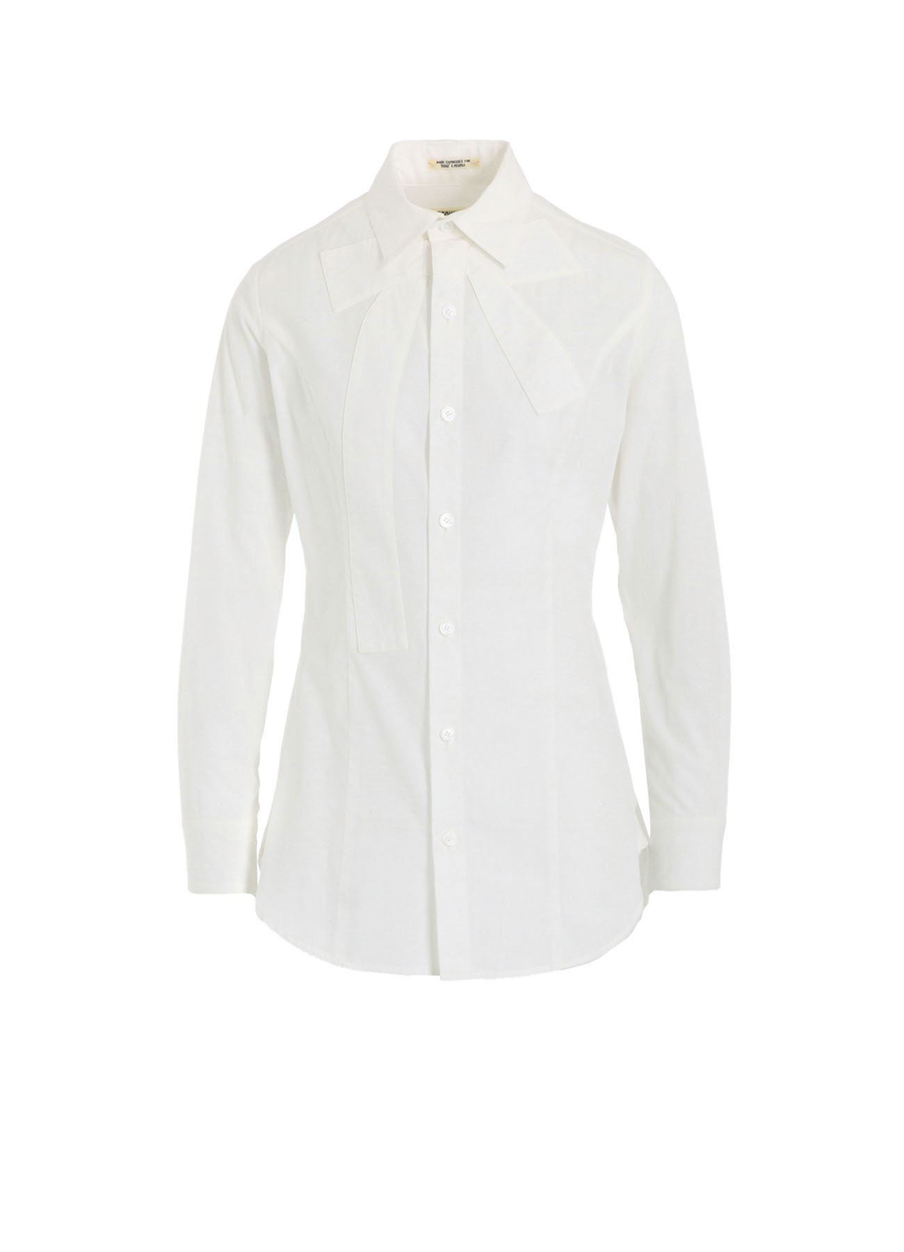 COTTON BROAD R-RIBBON BLOUSE