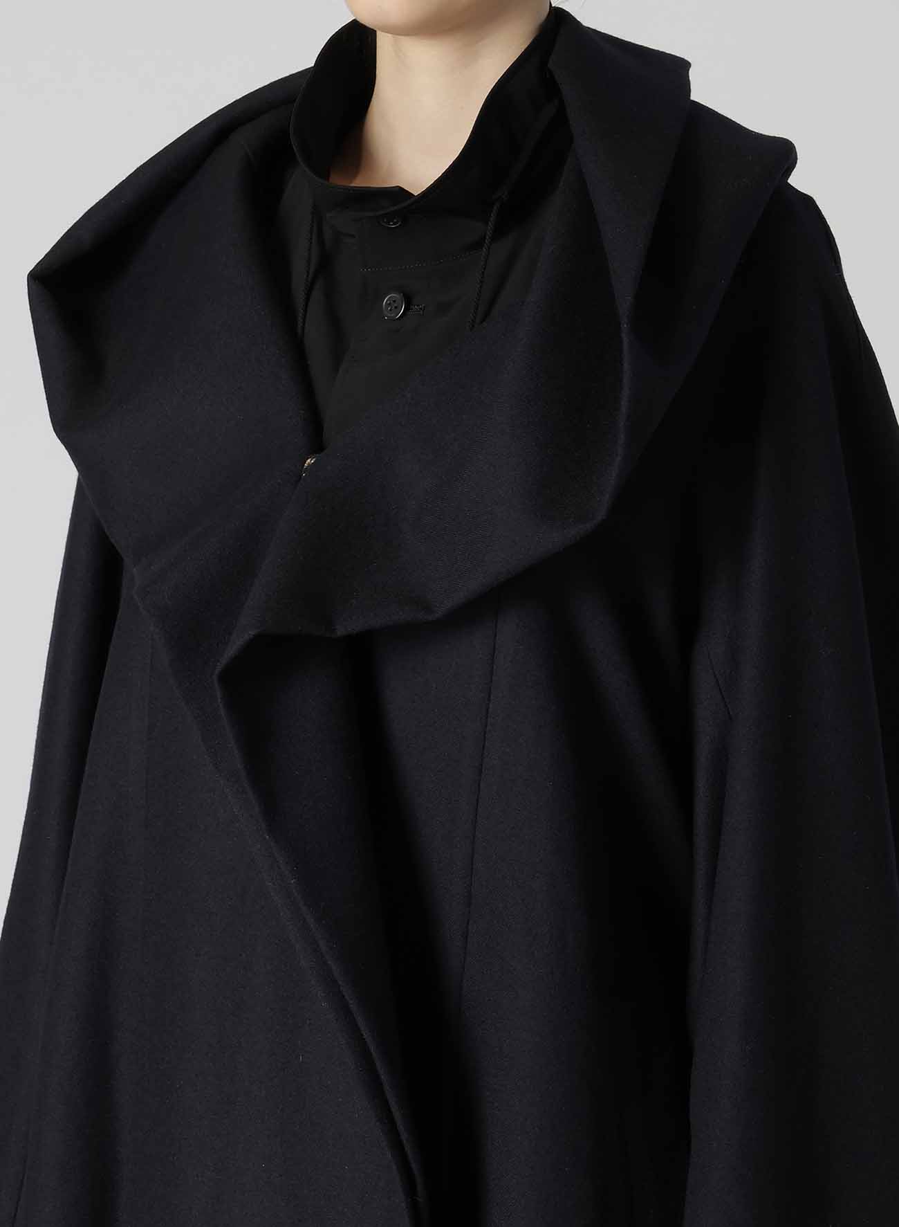 SAXONY R-HOODED CAPE COAT