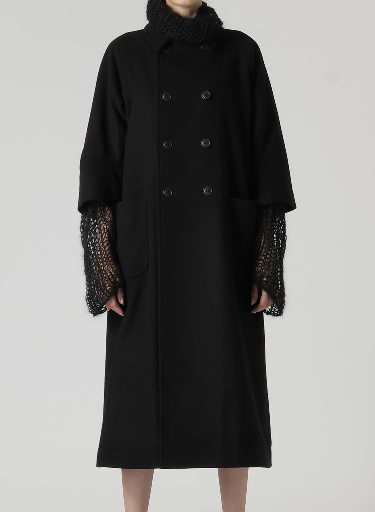 MELTON R-CROPPED RAGLAN SLV COAT