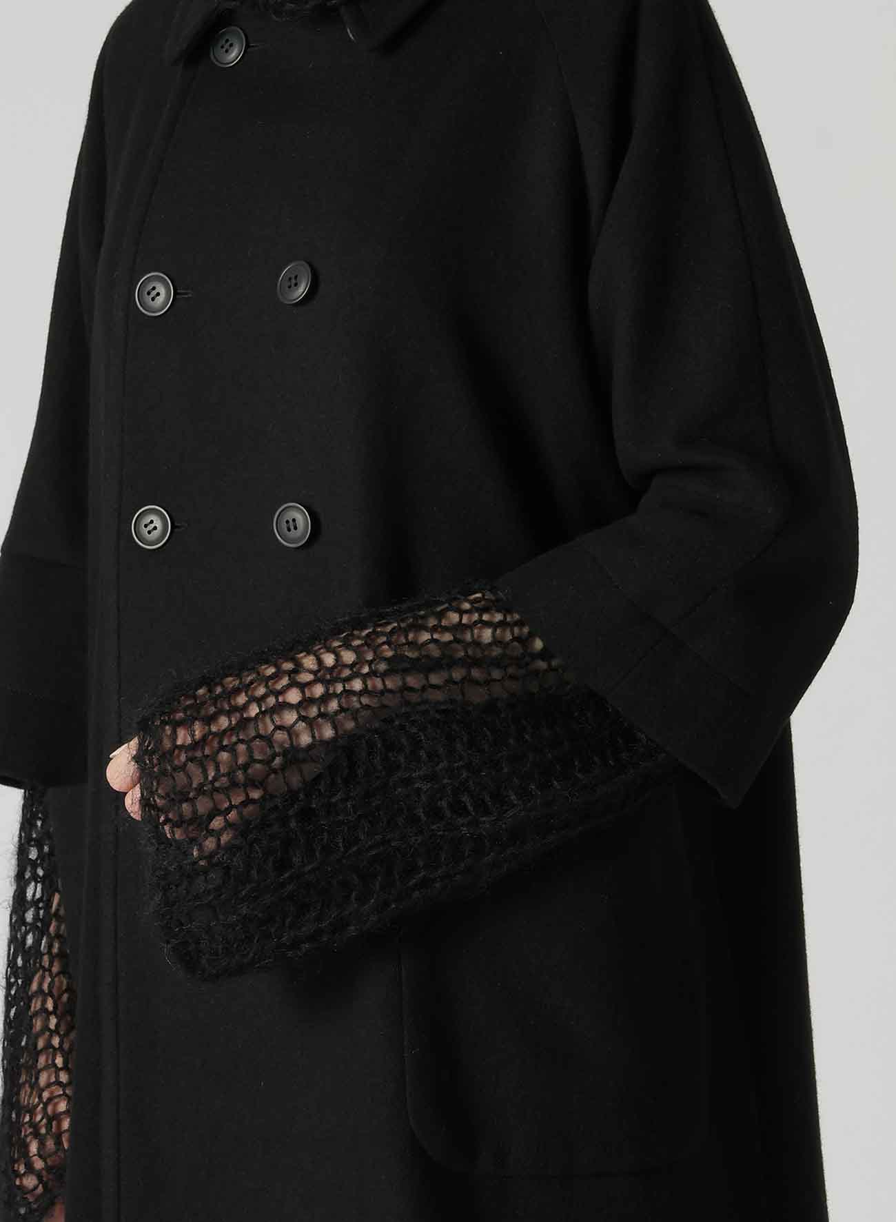 MELTON R-CROPPED RAGLAN SLV COAT