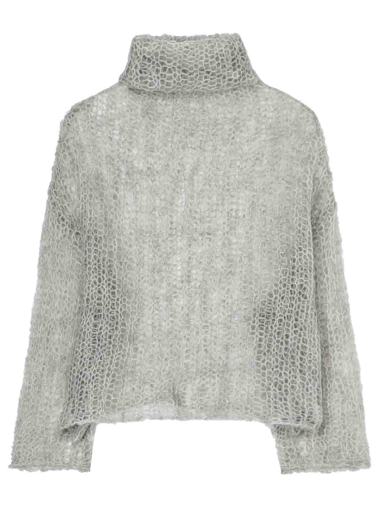 DIAN 2 R-MOHAIR HIGH NECK PULLOVER