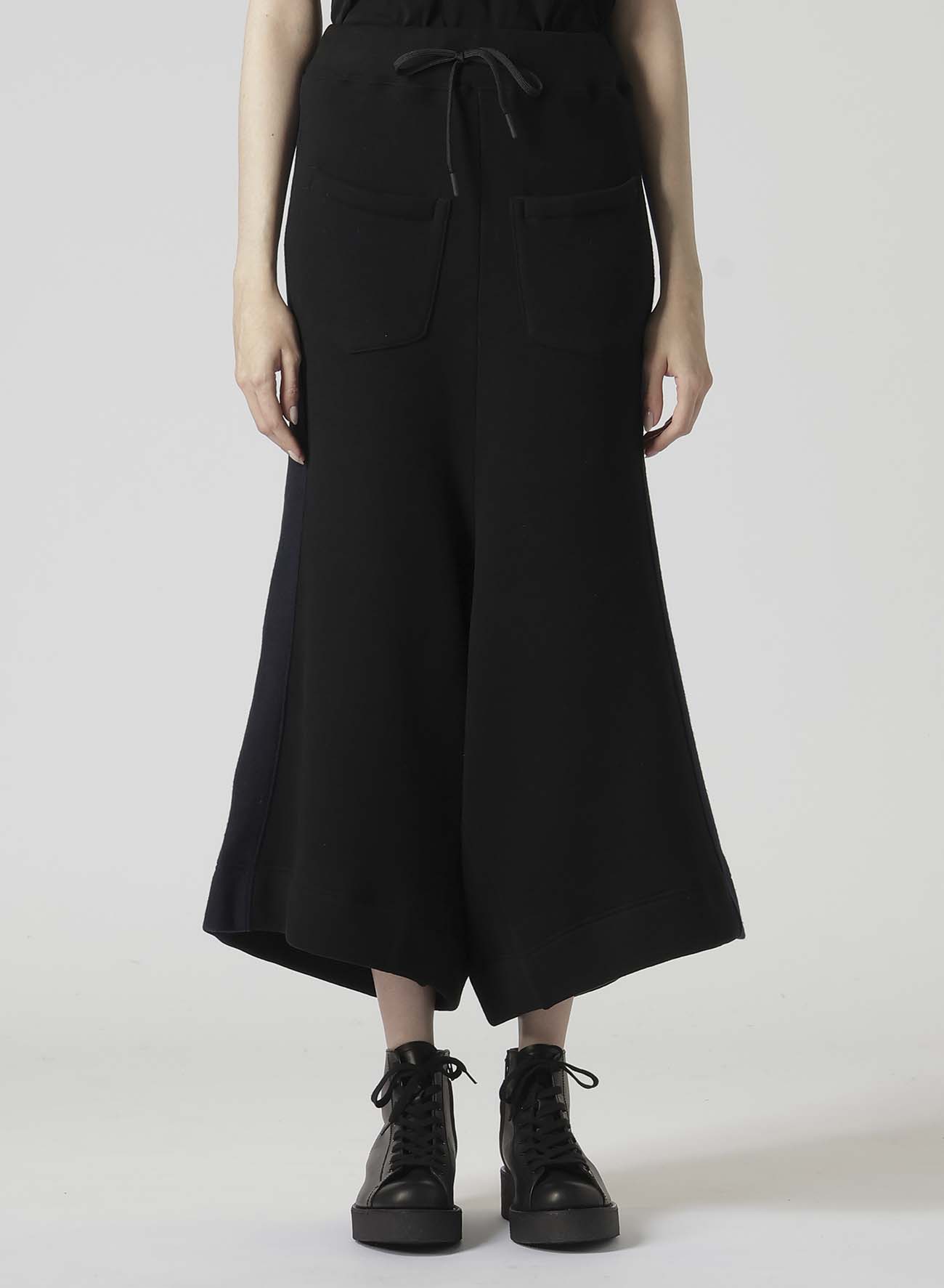 Liy/C BLUSHED FRENCH TERRY R-SIDE LINE WIDE PANTS