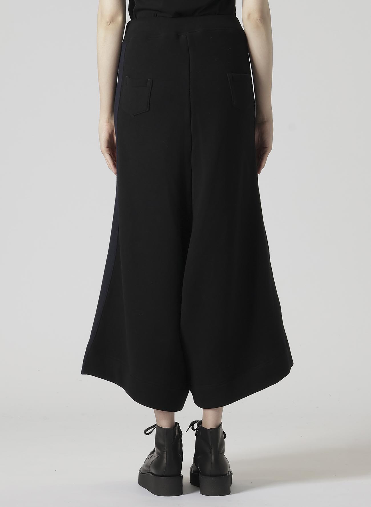 Liy/C BLUSHED FRENCH TERRY R-SIDE LINE WIDE PANTS