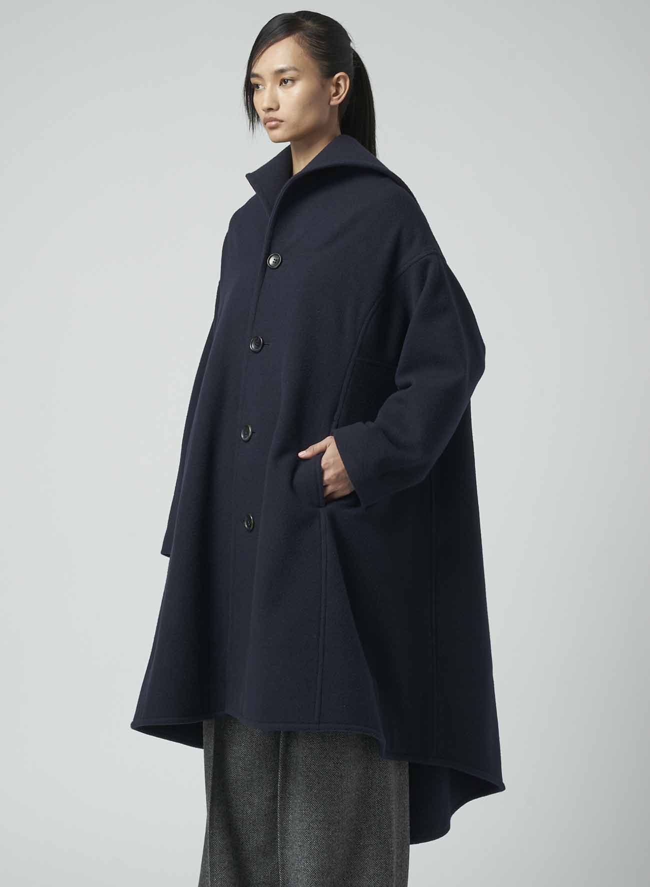 AIRY MOSSER B COLLAR FLARE COAT