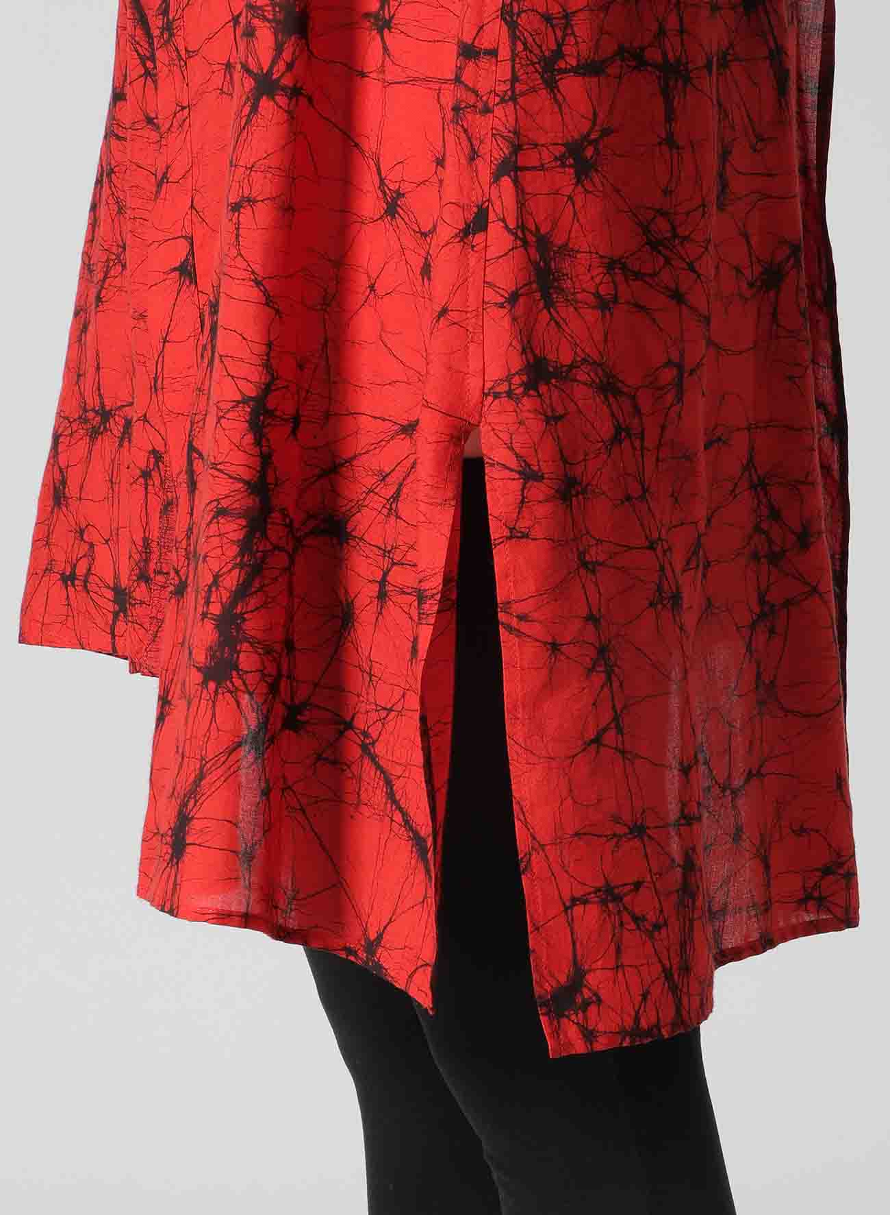 BATIKK LAWN BACKSIDE WRAPED FLARE BLOUSE