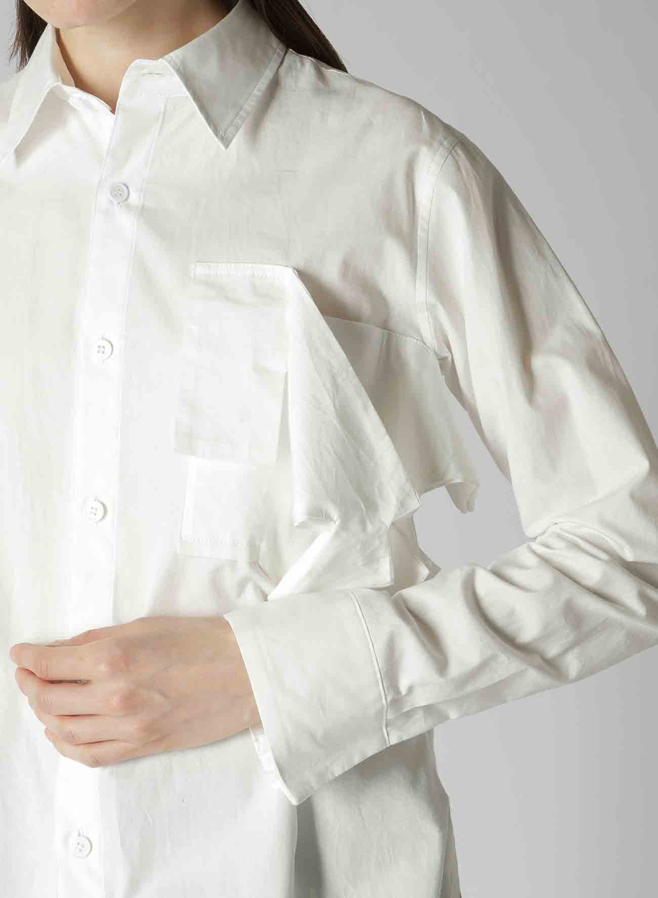 COTTON BROAD R BOX DETAIL BLOUSE