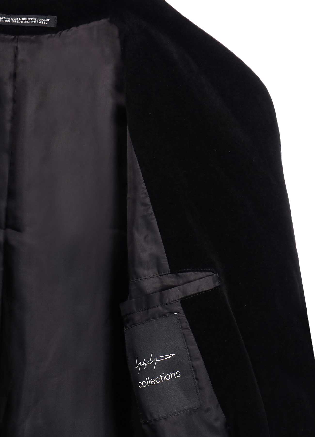 C/Ry VELVET FRONT GATHER DETAIL COAT