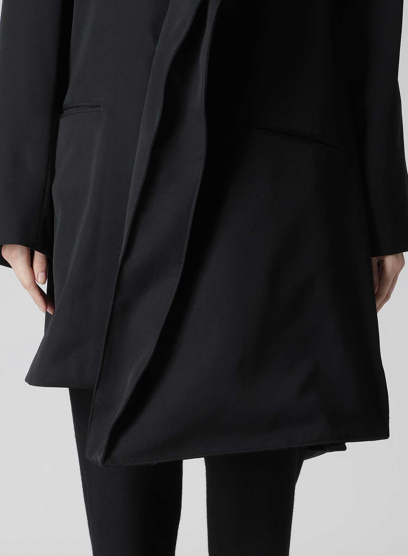 GABARDINE L BOX SLEEVE OVERSIZED COAT