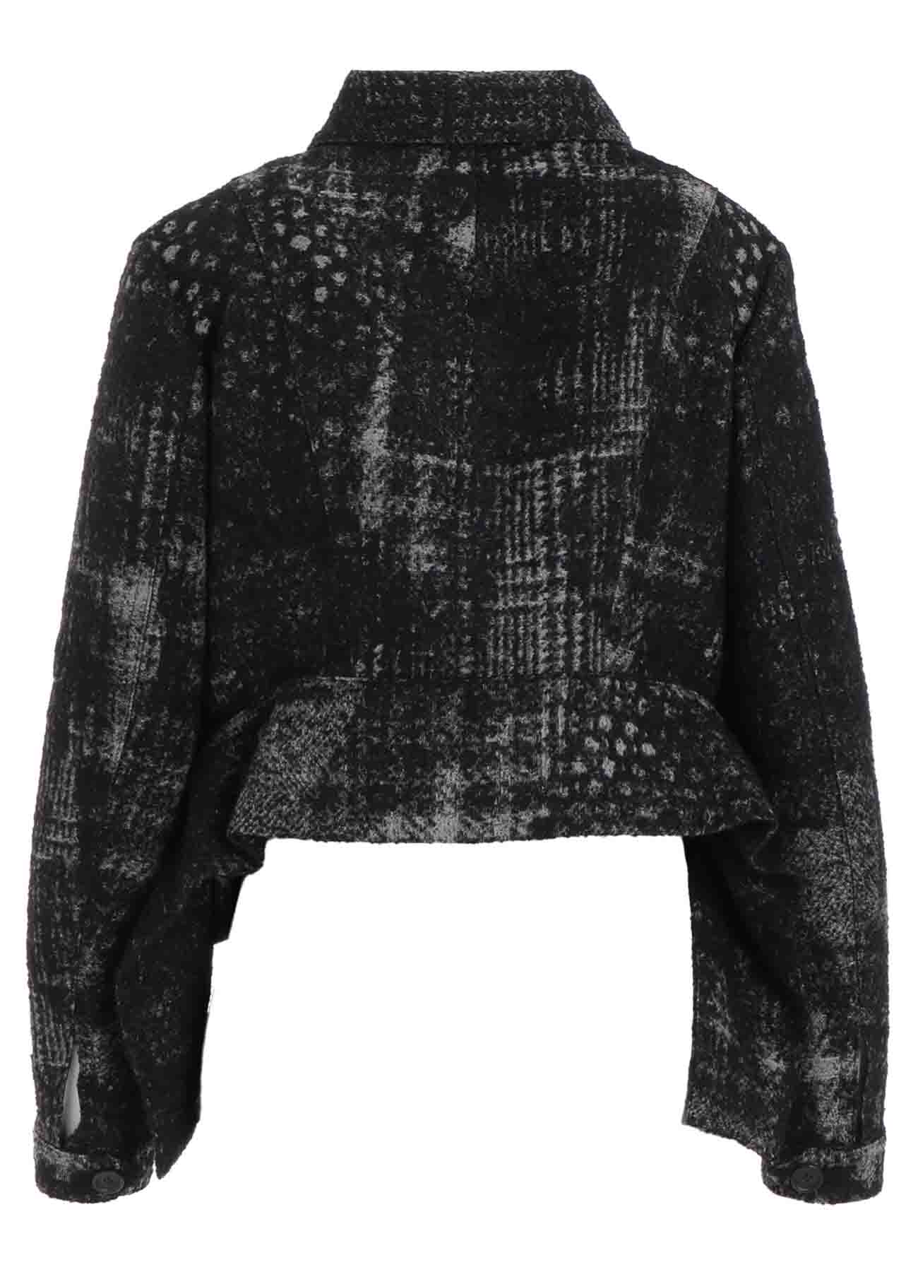 CHECK JACQUARD BOX SHORT JACKET