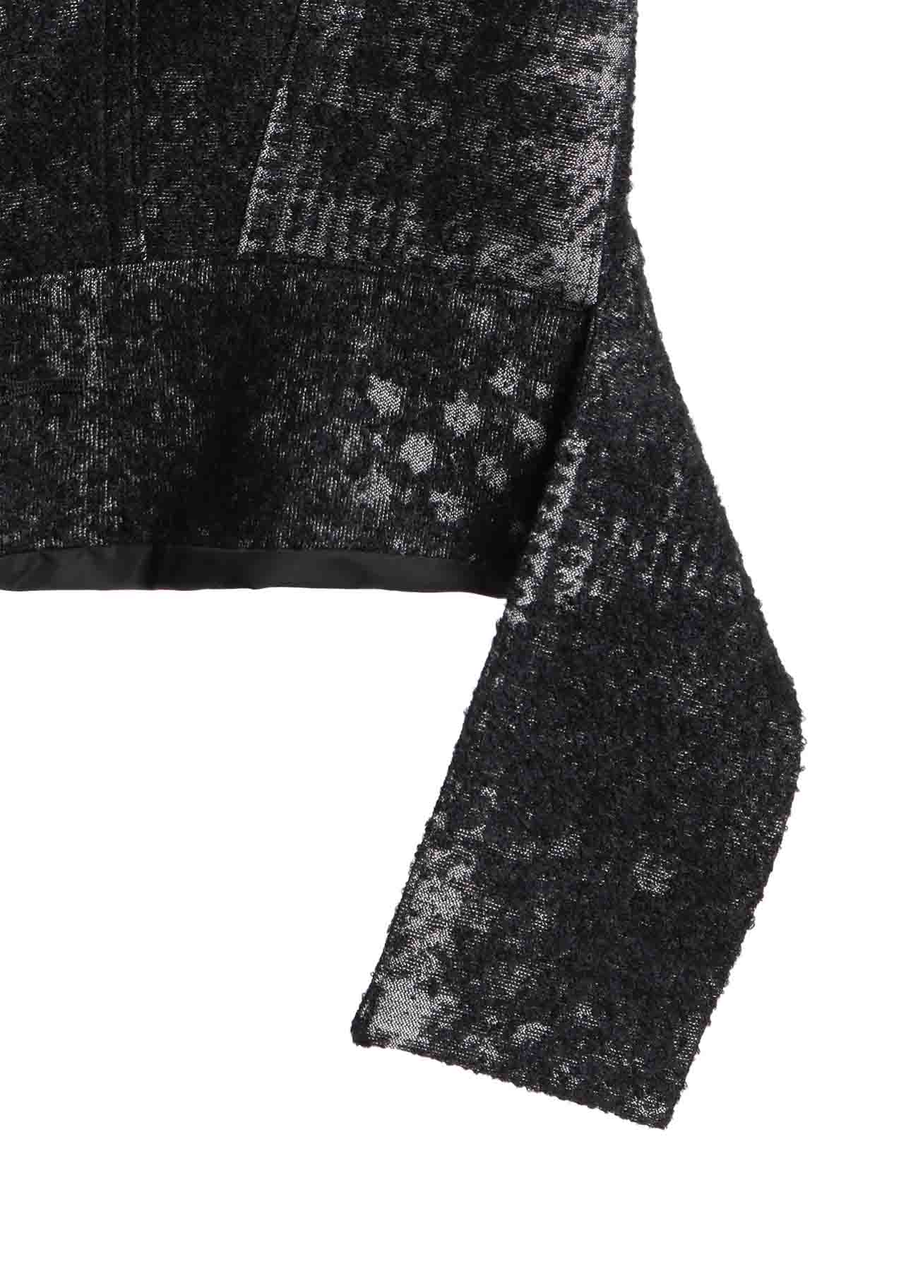 CHECK JACQUARD BOX SHORT JACKET