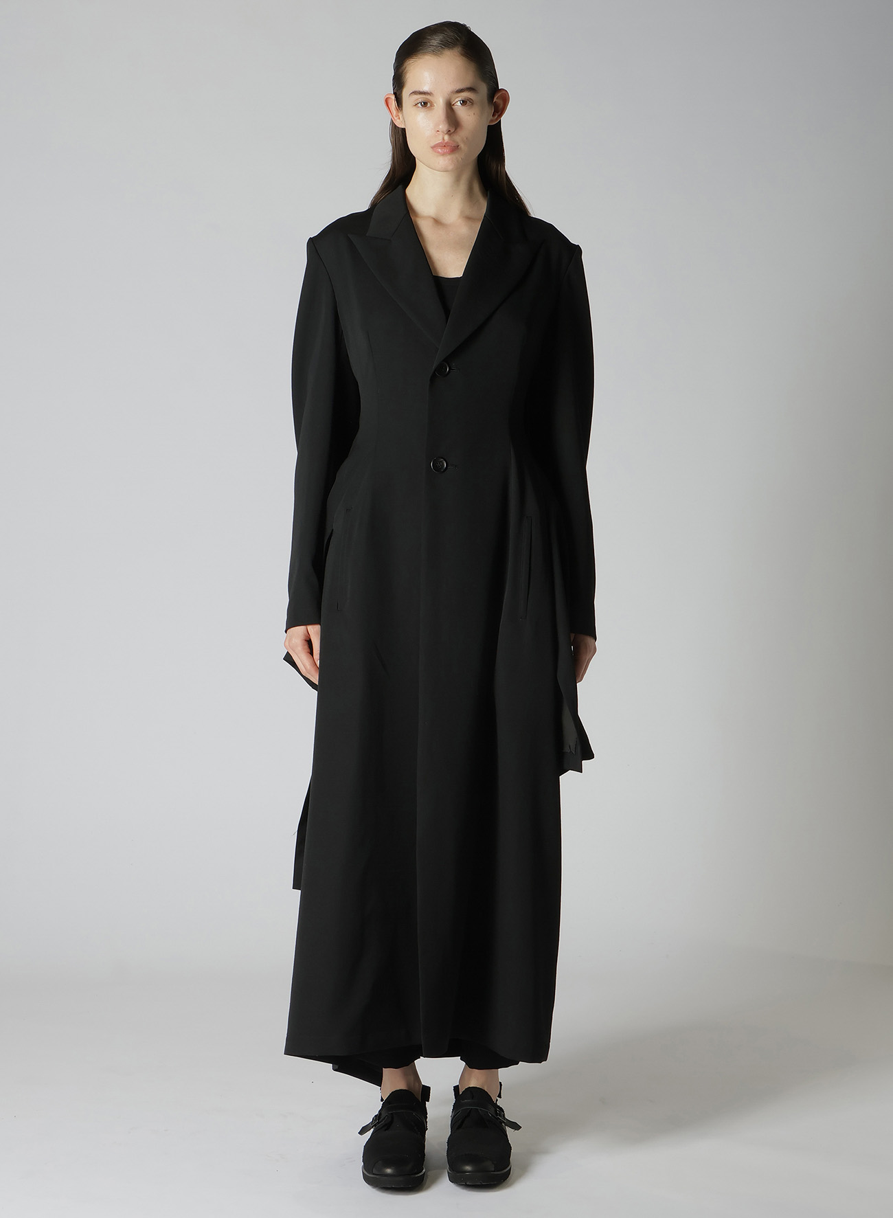 GABARDINE BOX SLV LONG JACKET