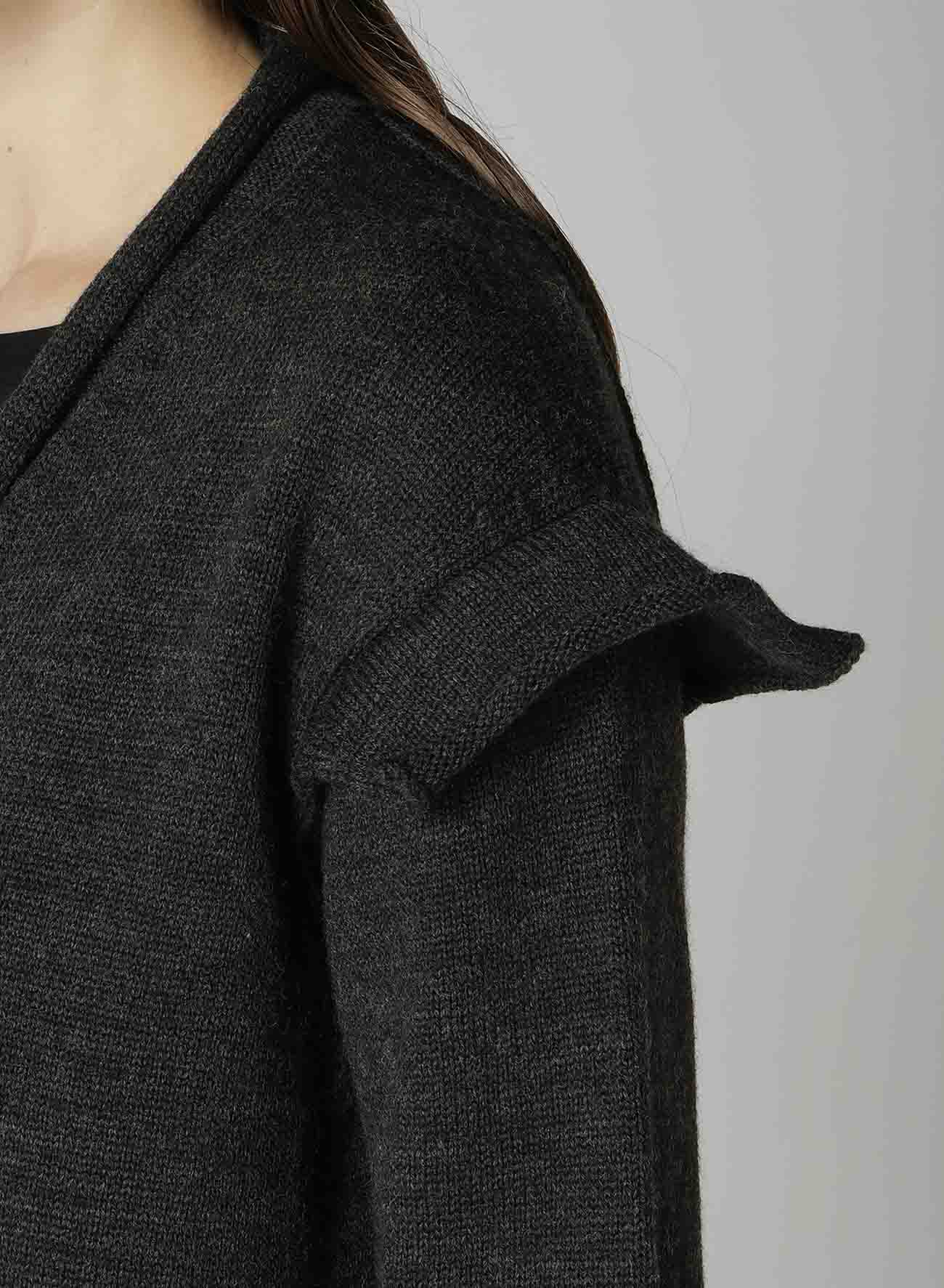 PLAIN WEAVE DECO C CARDIGAN