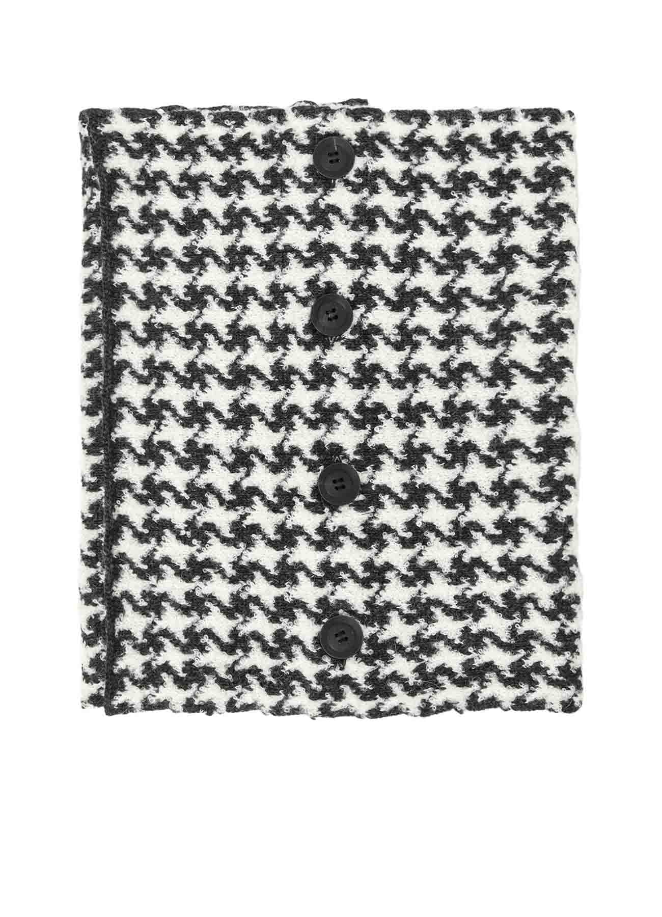 HOUNDSTOOTH L NECK WARMER