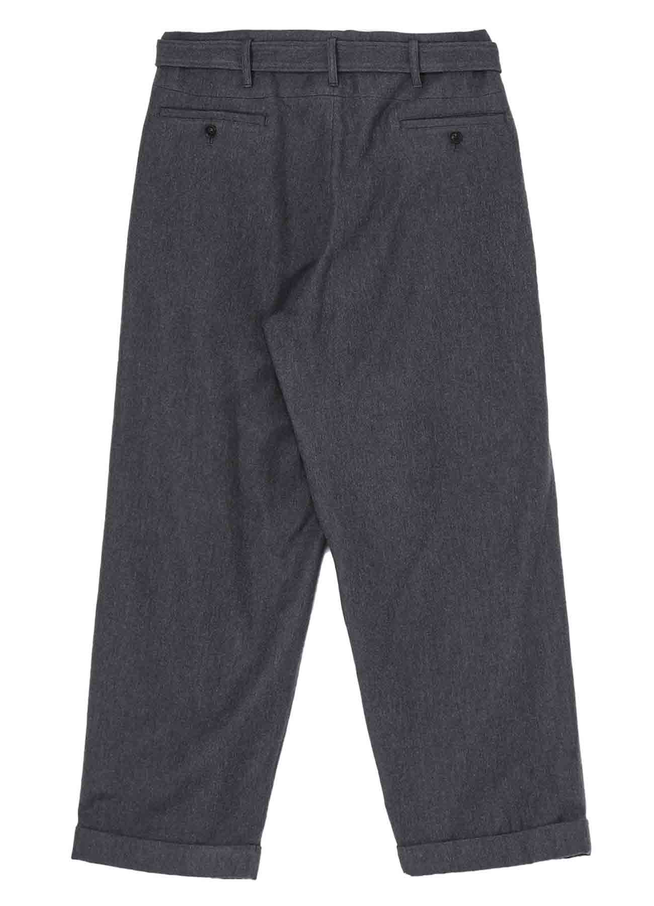 W/C TWILL WASHER 2TUCKS PANTS