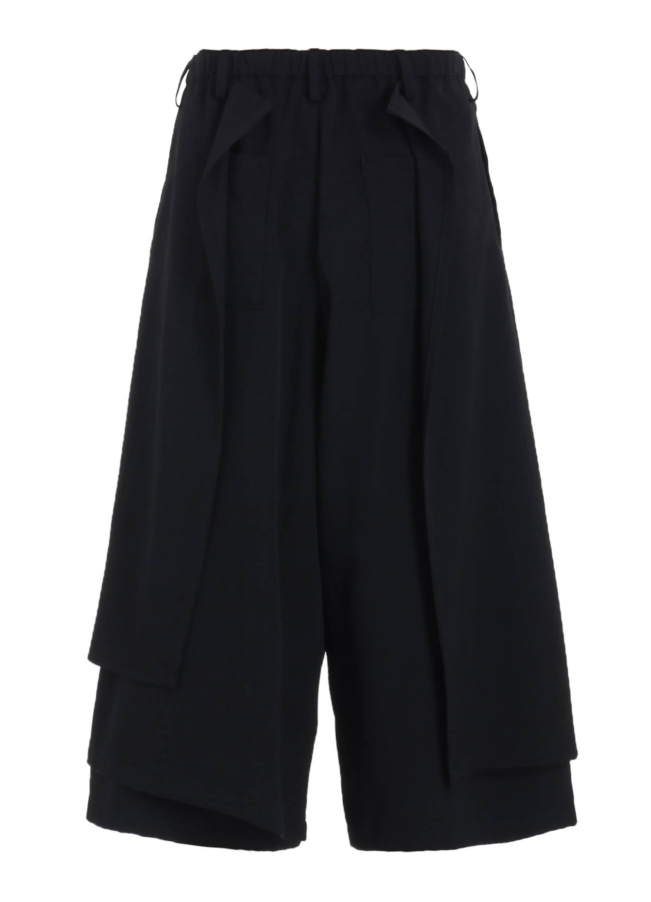 GABARDINE WRAP PANTS