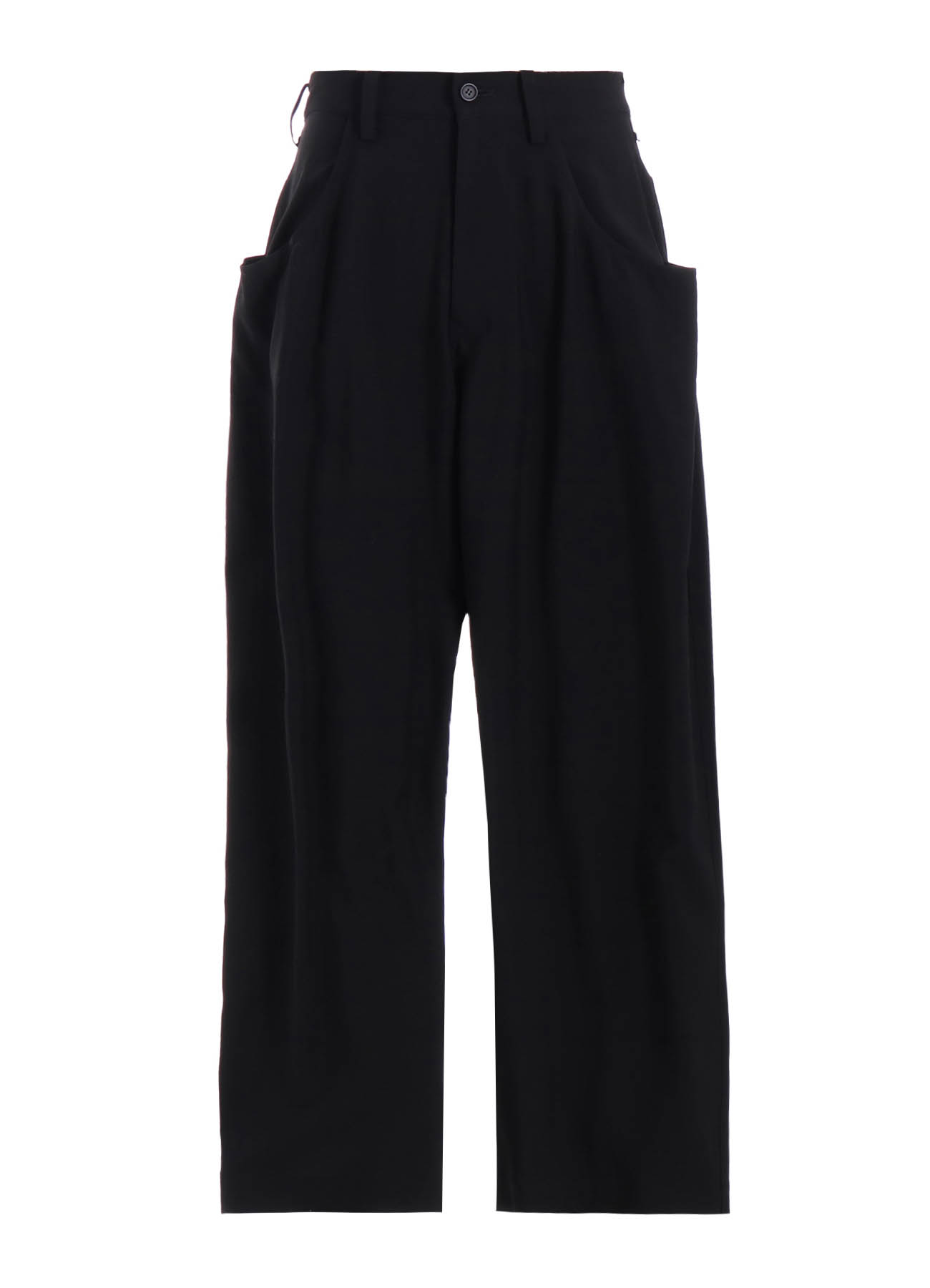 WOOL CUPRO YOKE FLARE PANTS