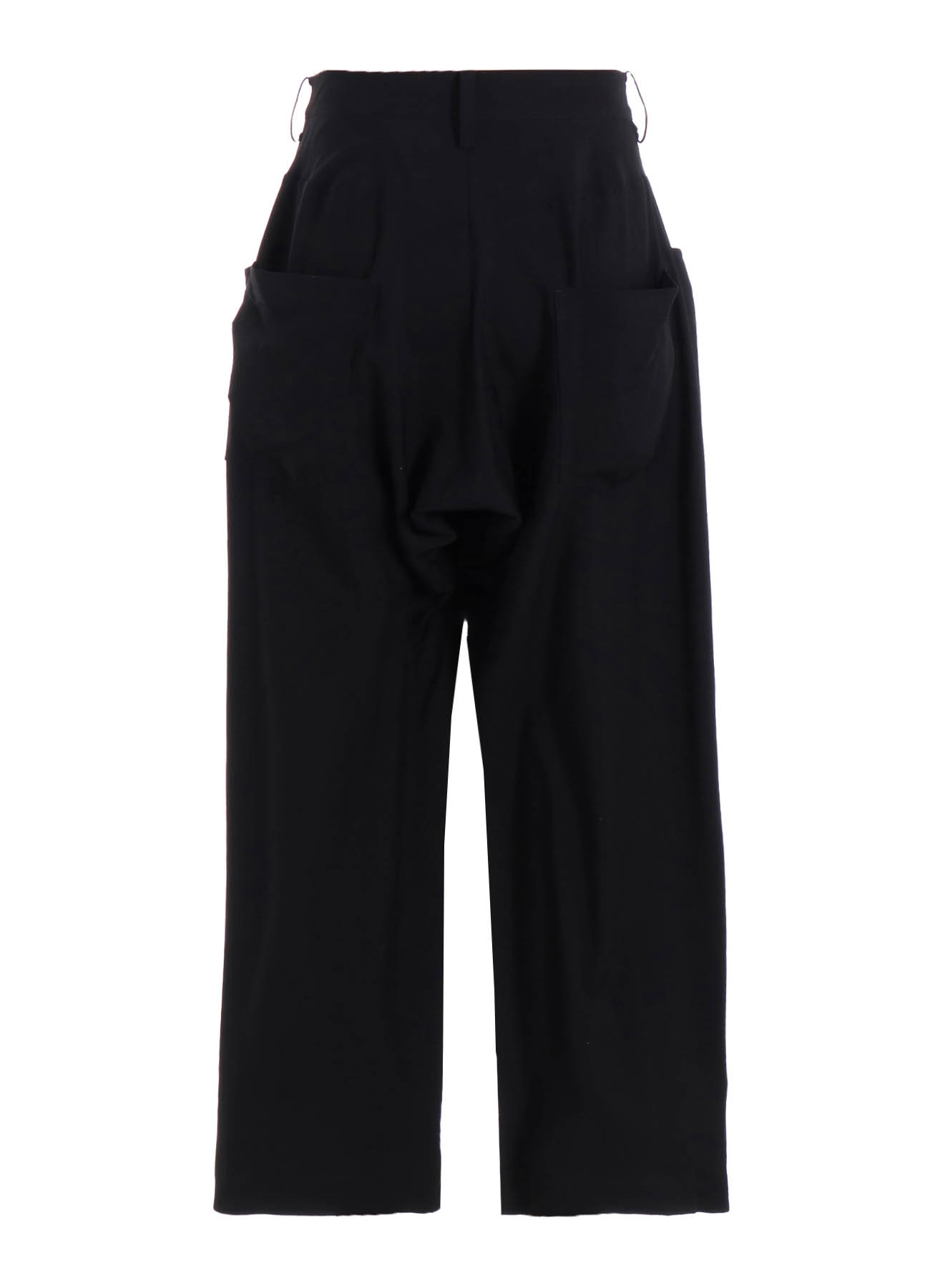 WOOL CUPRO YOKE FLARE PANTS