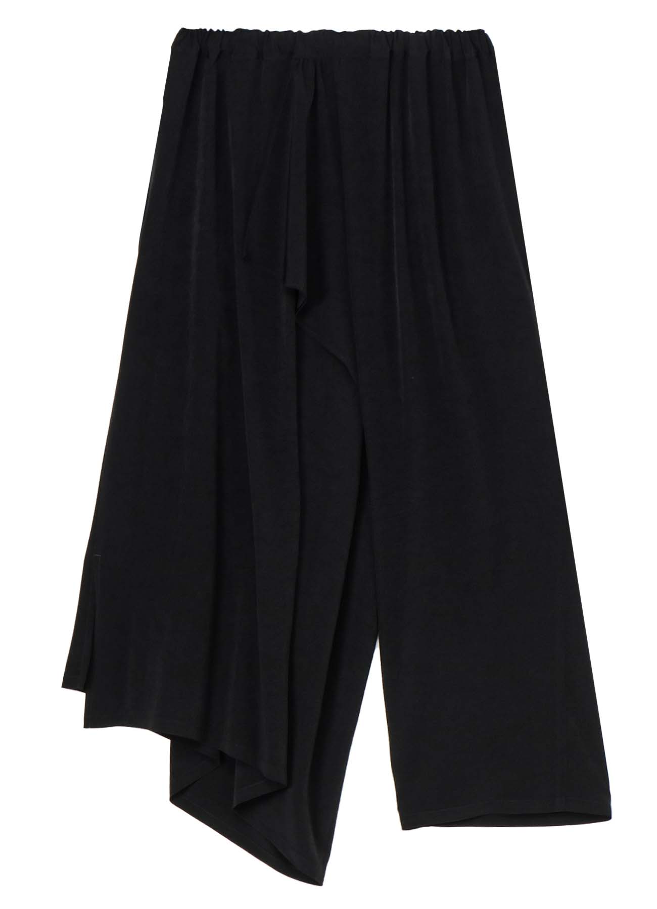 TA/PE CREPE DE CHINE GATHERED WRAP PANTS