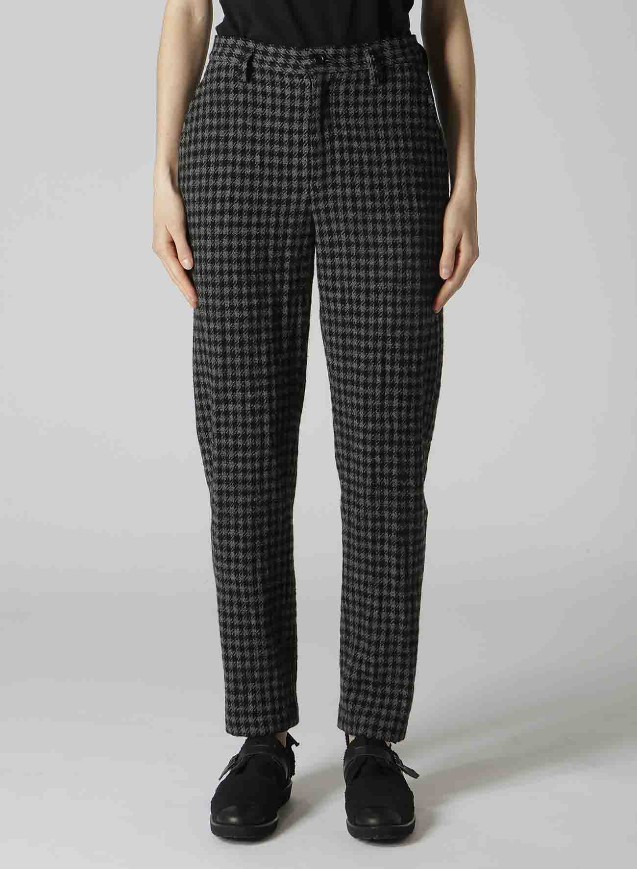 SMALL HOUNDSTOOTH BASIC SLIM PANTS A