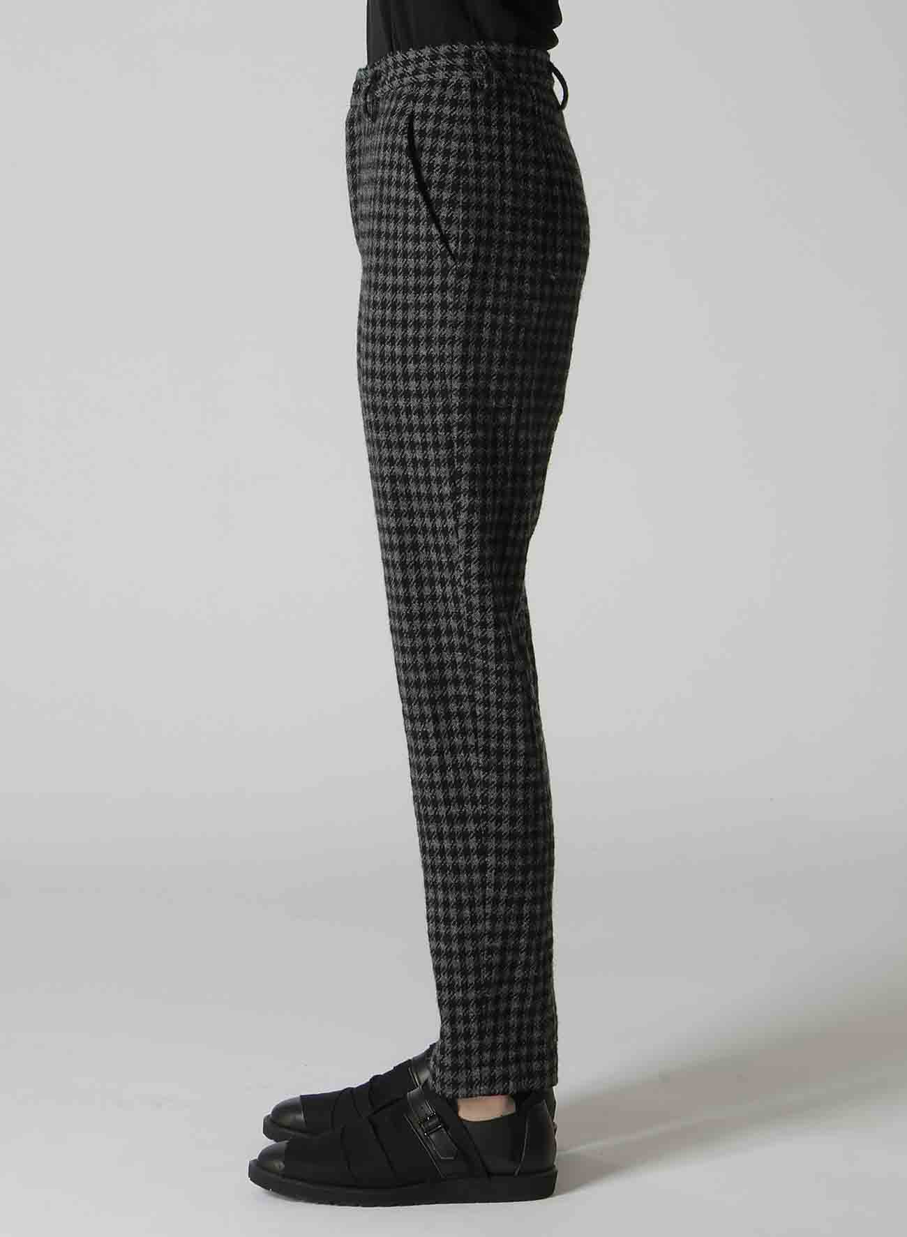 SMALL HOUNDSTOOTH BASIC SLIM PANTS A