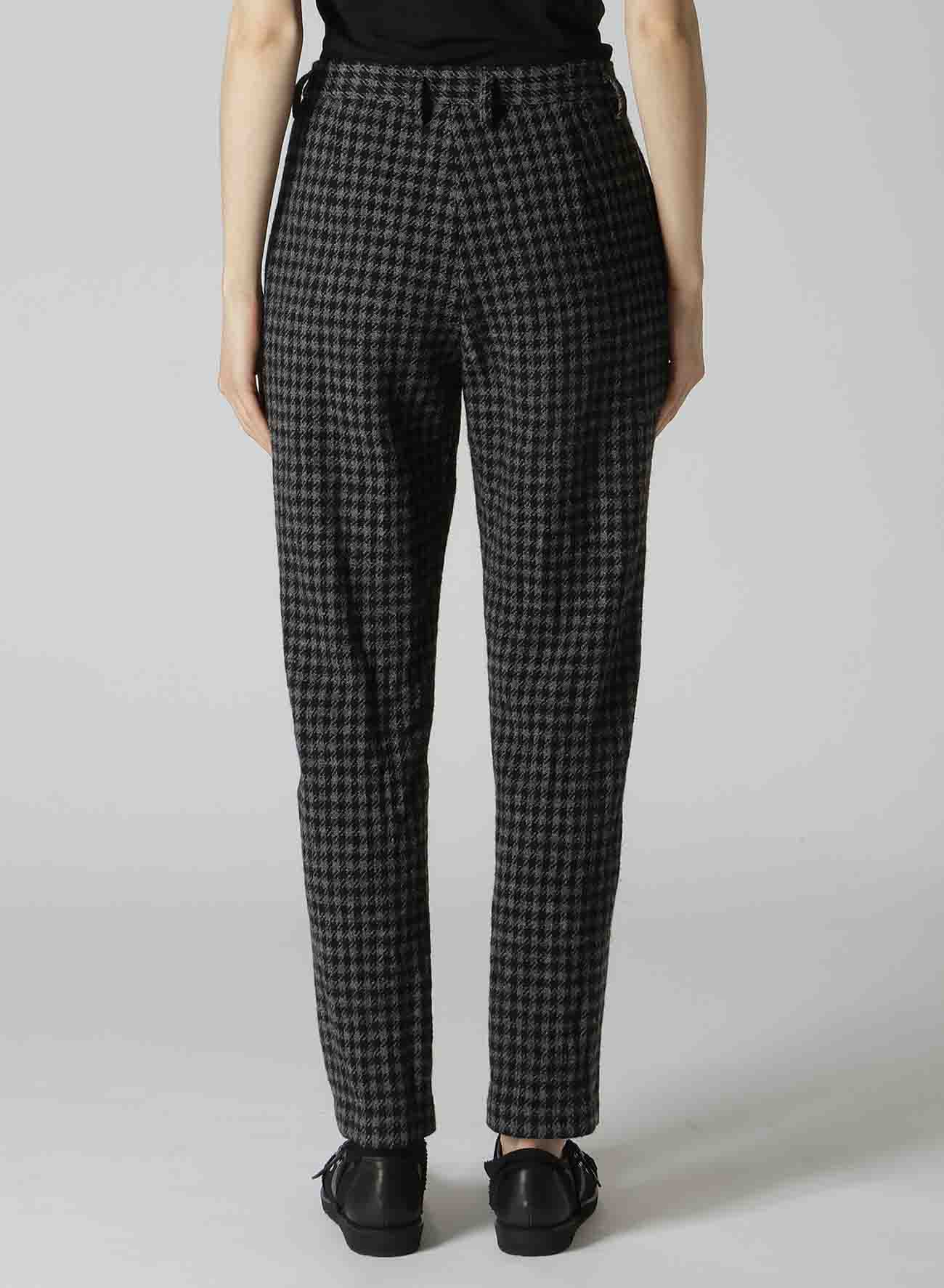 SMALL HOUNDSTOOTH BASIC SLIM PANTS A