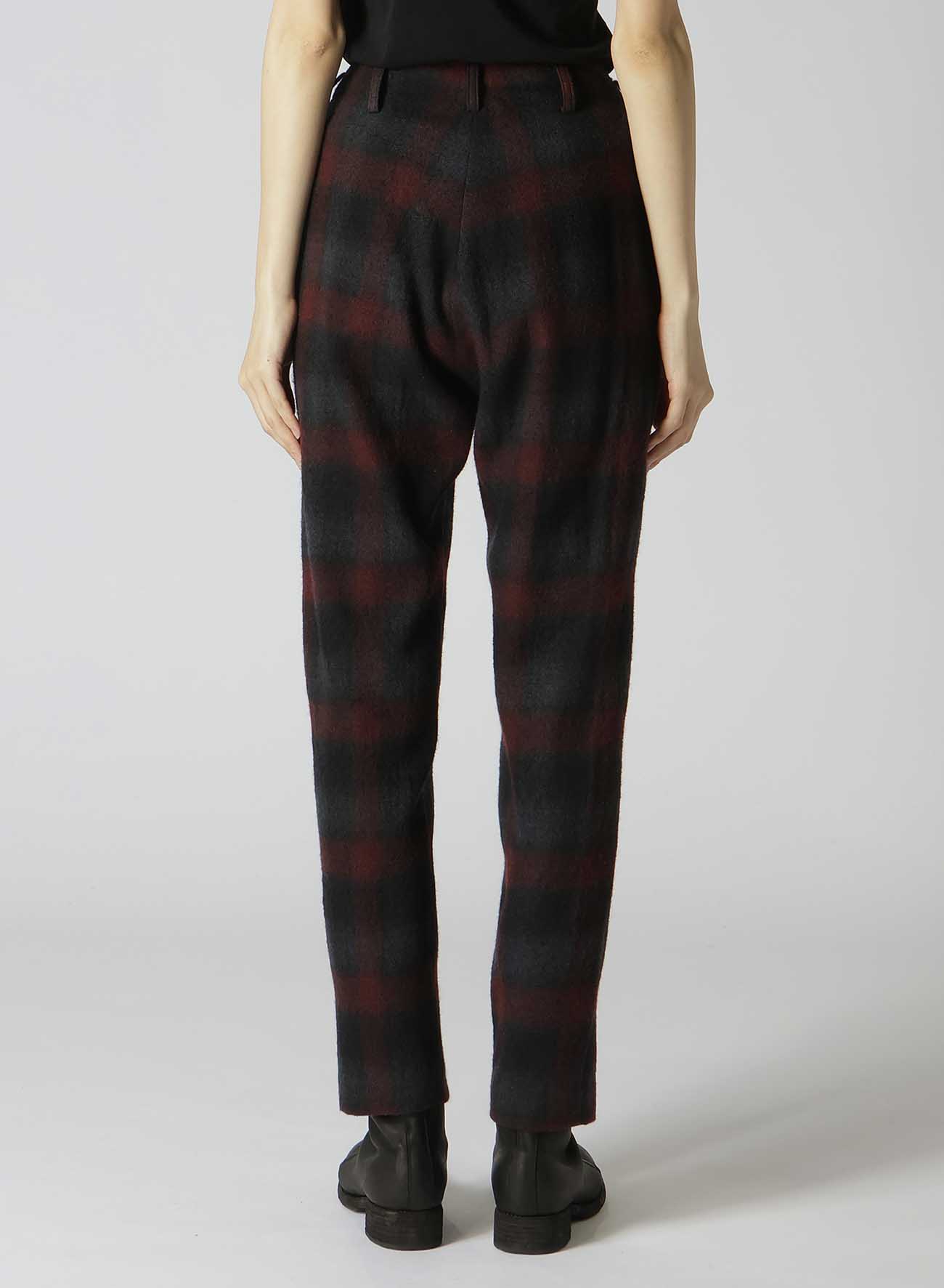 GREY OMBRE PLAID BASIC PANTS B