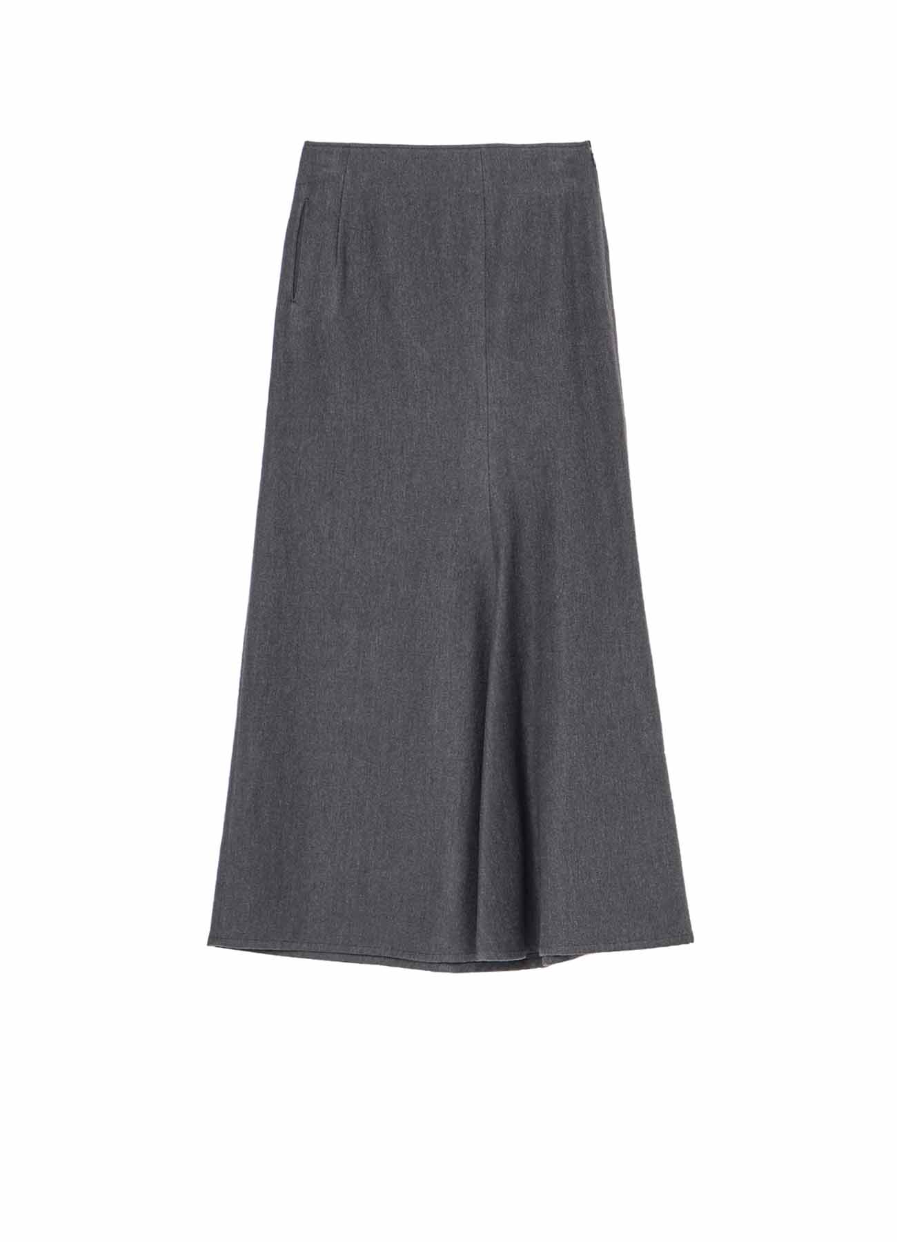 W/C TWILL WASHER L SLIM FLARE SKIRT