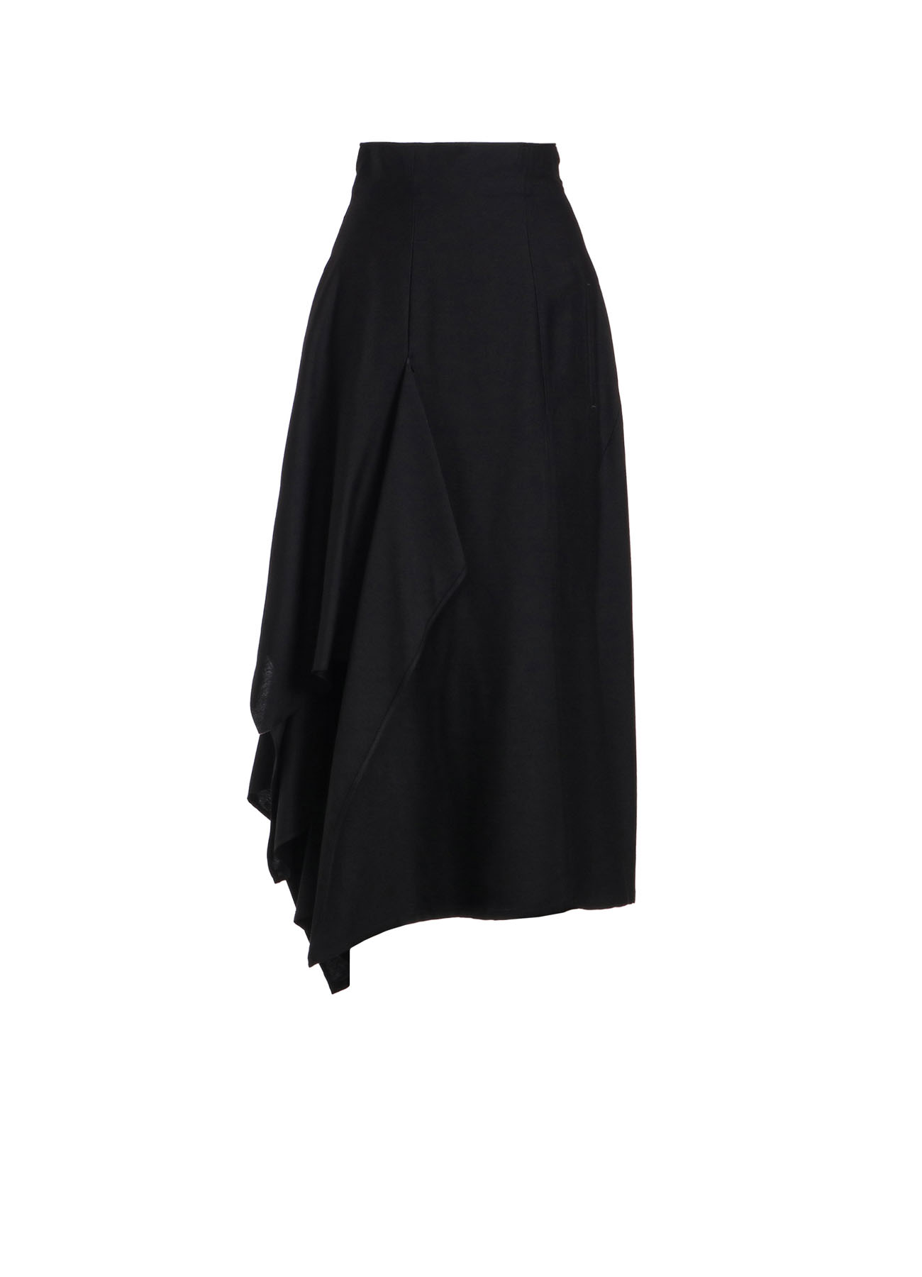 Ry/Si DOUBLE LAYER R DRAPED HIGH-WAIST SKIRT