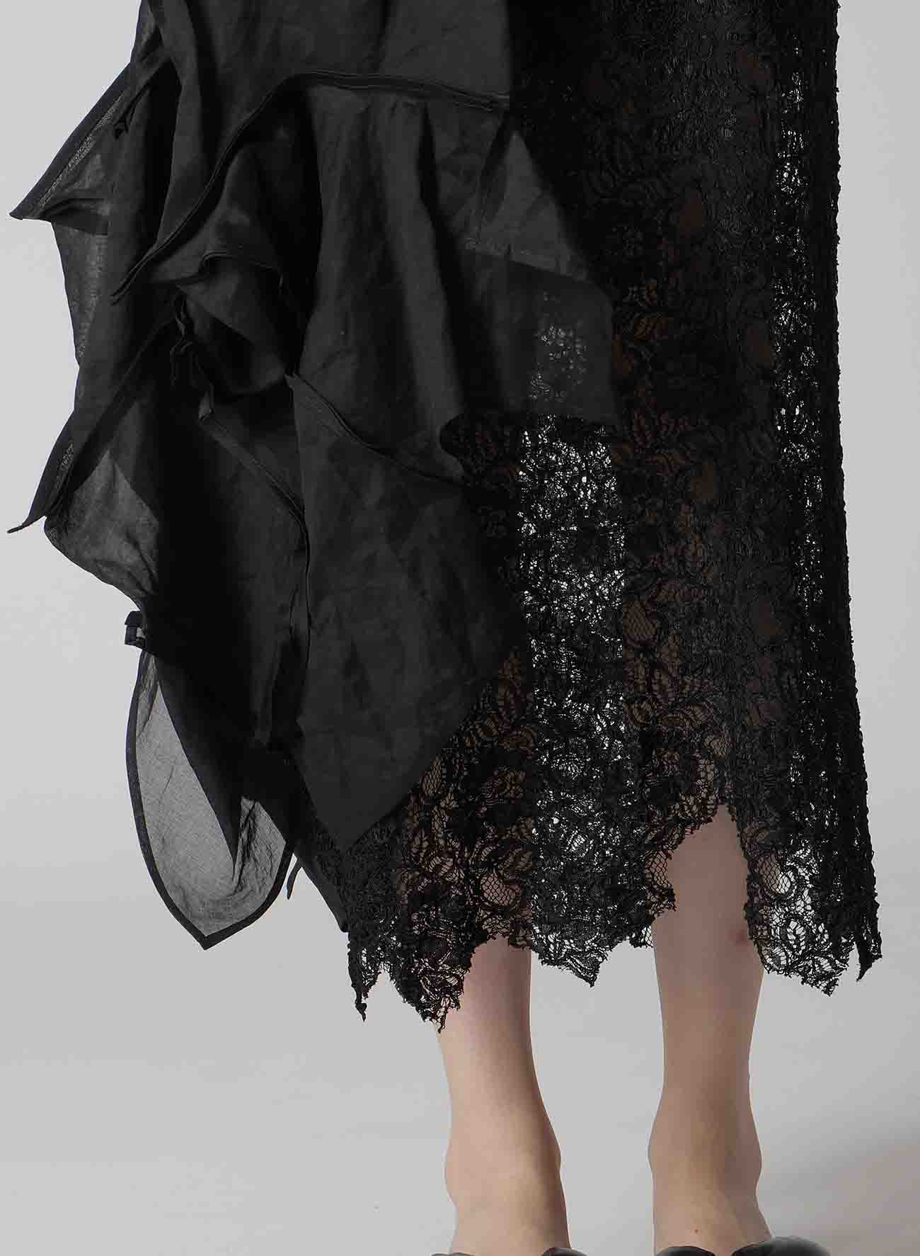 LACE PANEL 3D DRESS