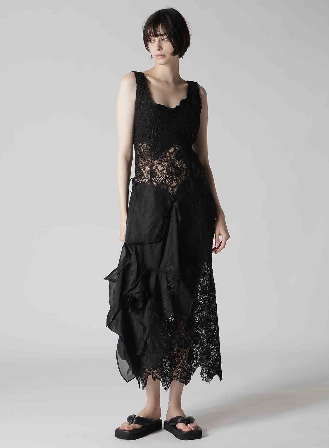 LACE PANEL 3D DRESS