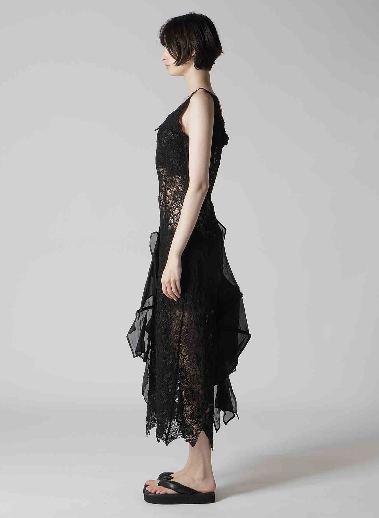 LACE PANEL 3D DRESS