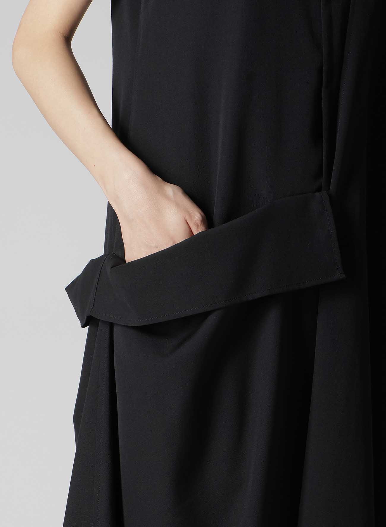 GABARDINE R DRAPED SHIRT DRESS