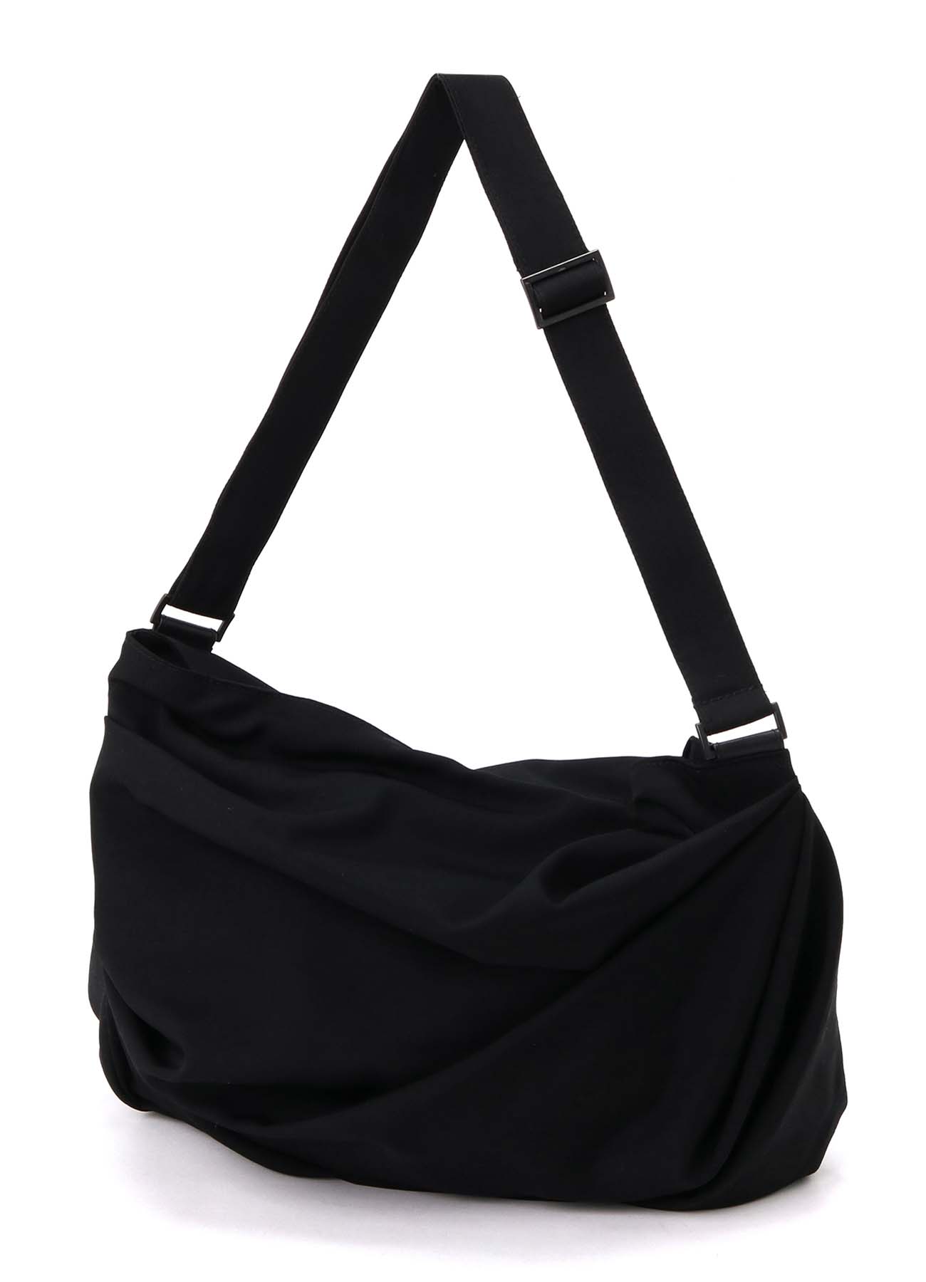 W/GABARDINE TUCK DETAIL SHOULDER BAG