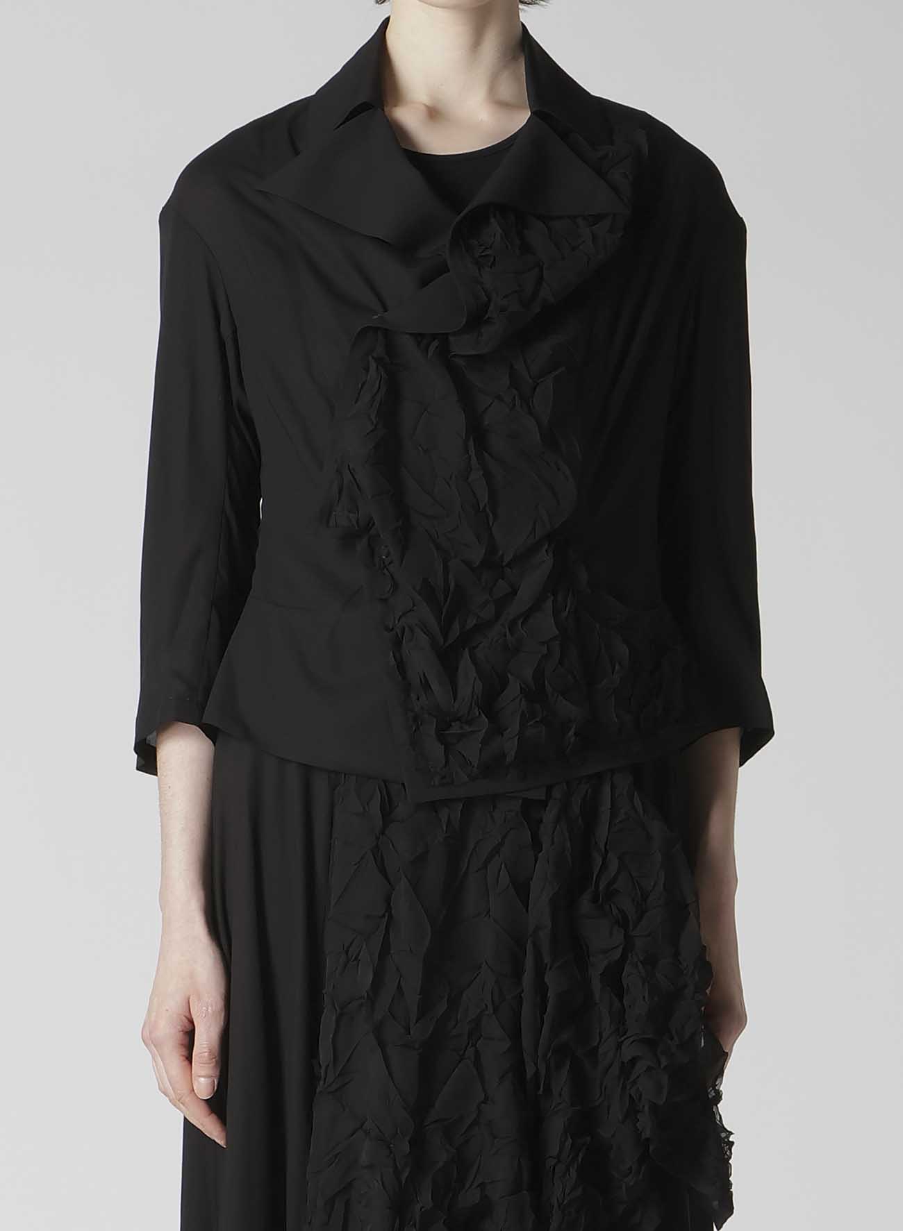 CUT-OUT COLLAR JACKET