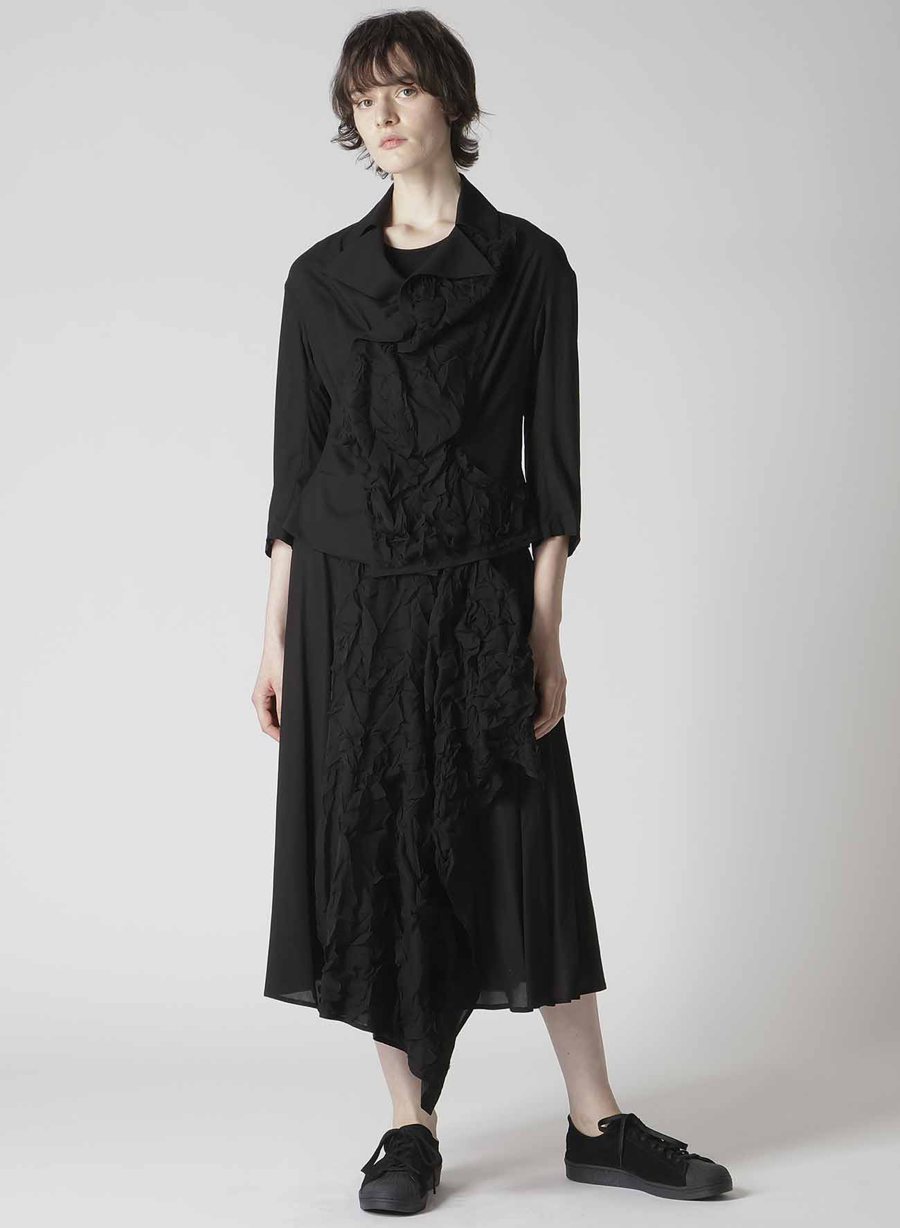 CUT-OUT COLLAR JACKET