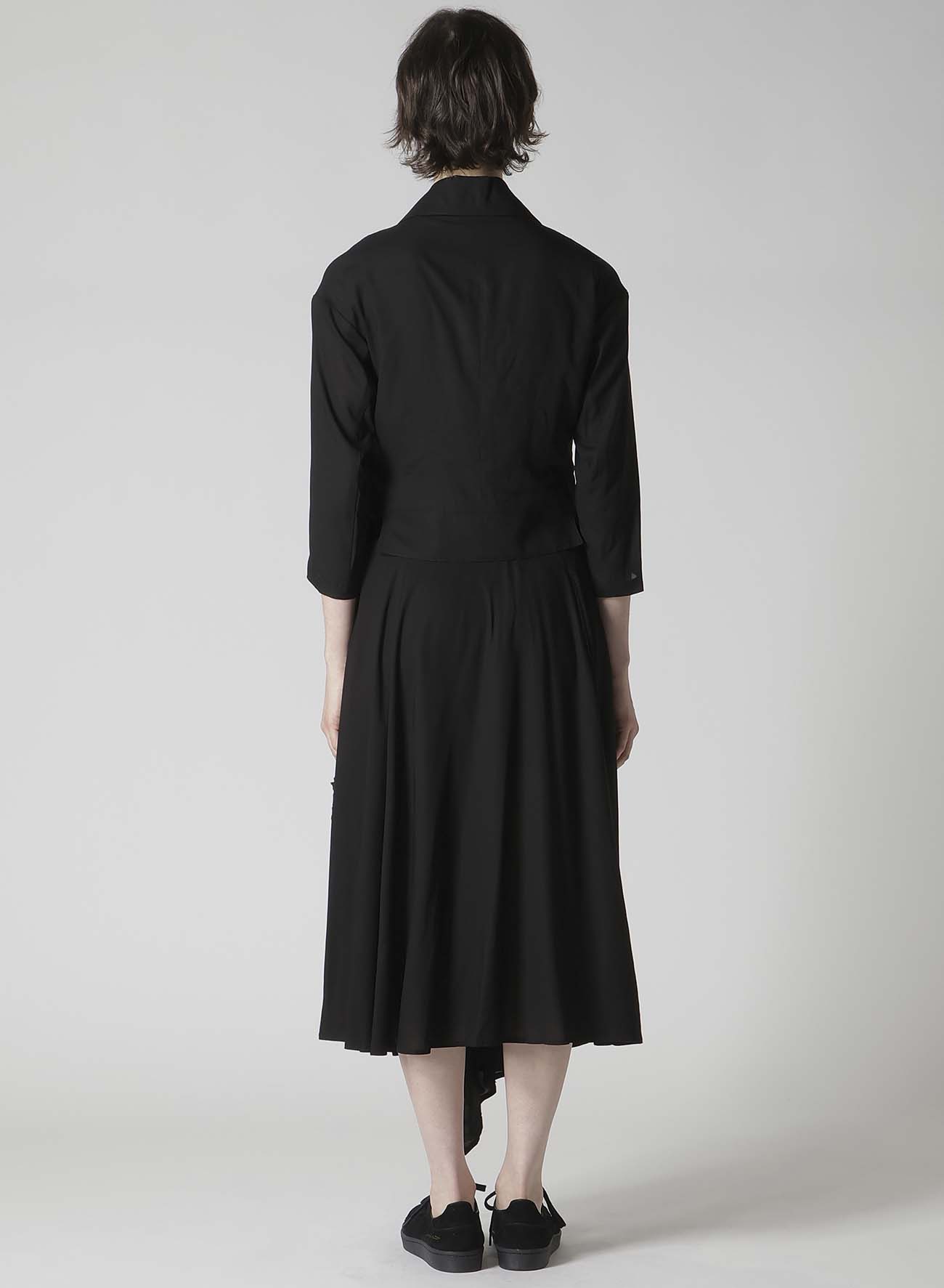 CUT-OUT COLLAR JACKET