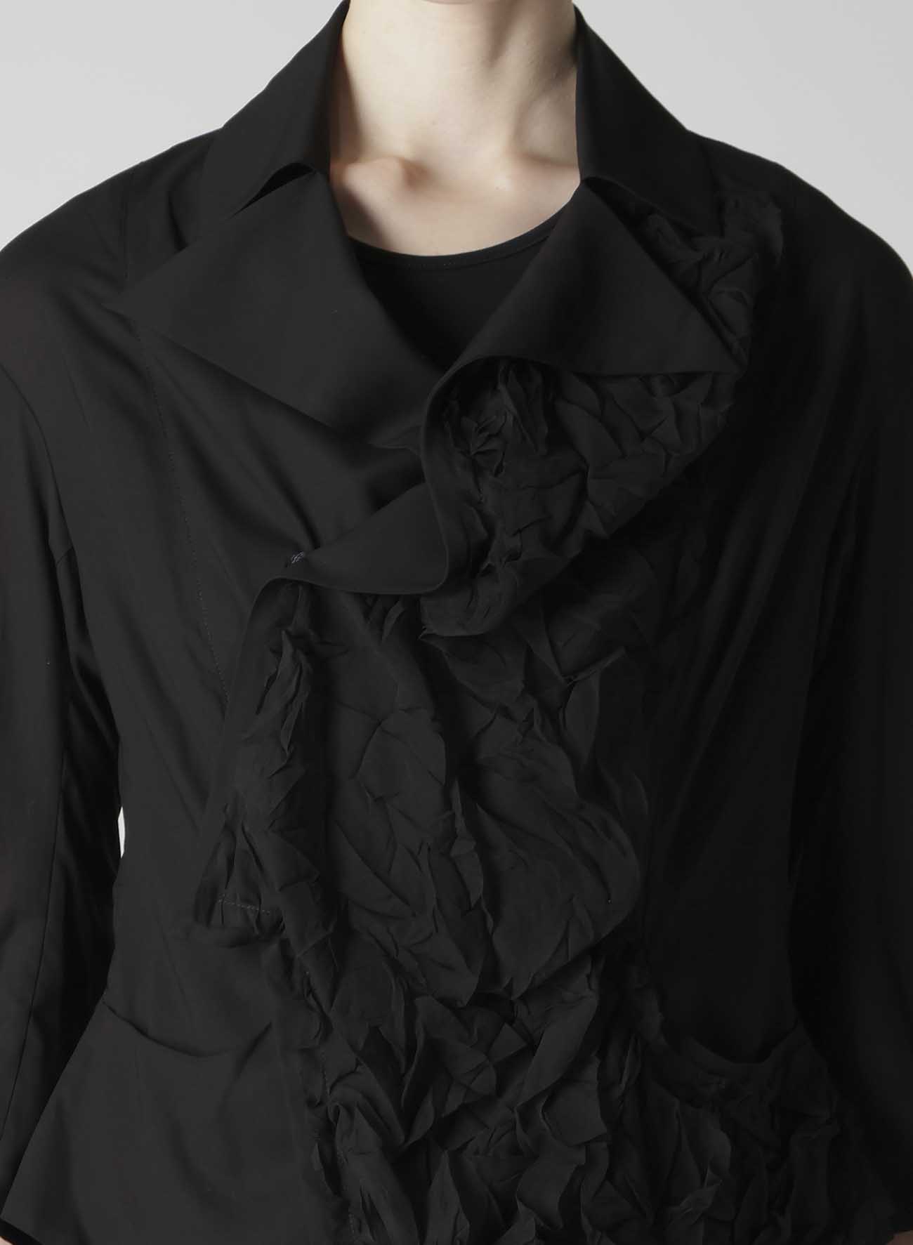 CUT-OUT COLLAR JACKET
