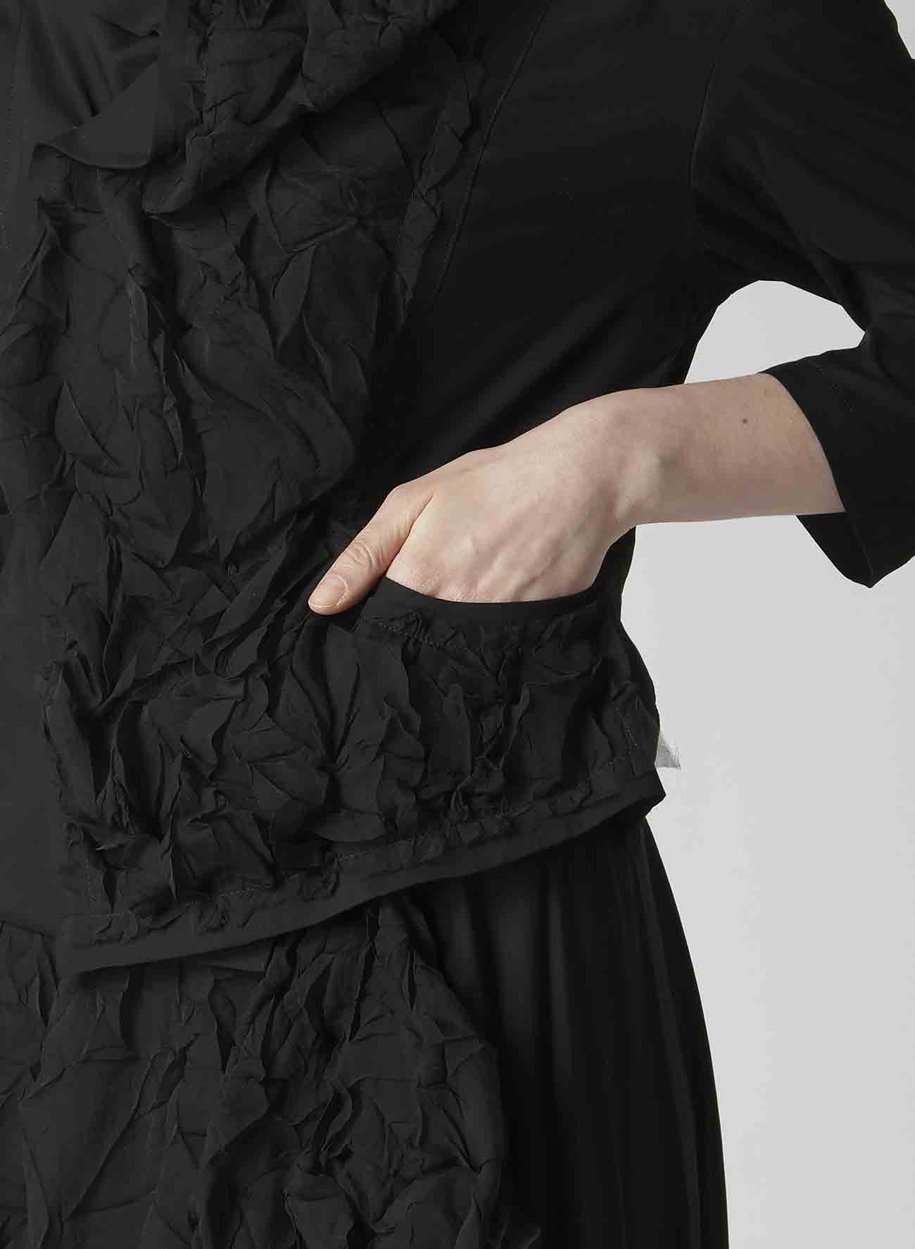 CUT-OUT COLLAR JACKET