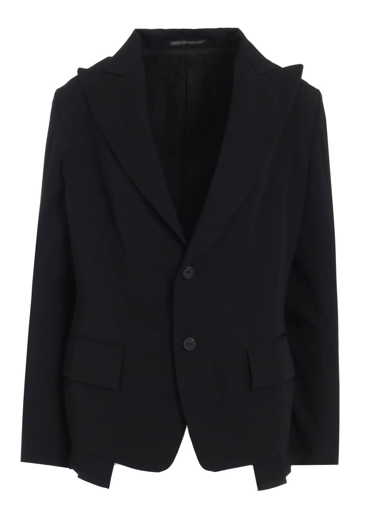 GABARDINE PLEATS DETAIL JACKET