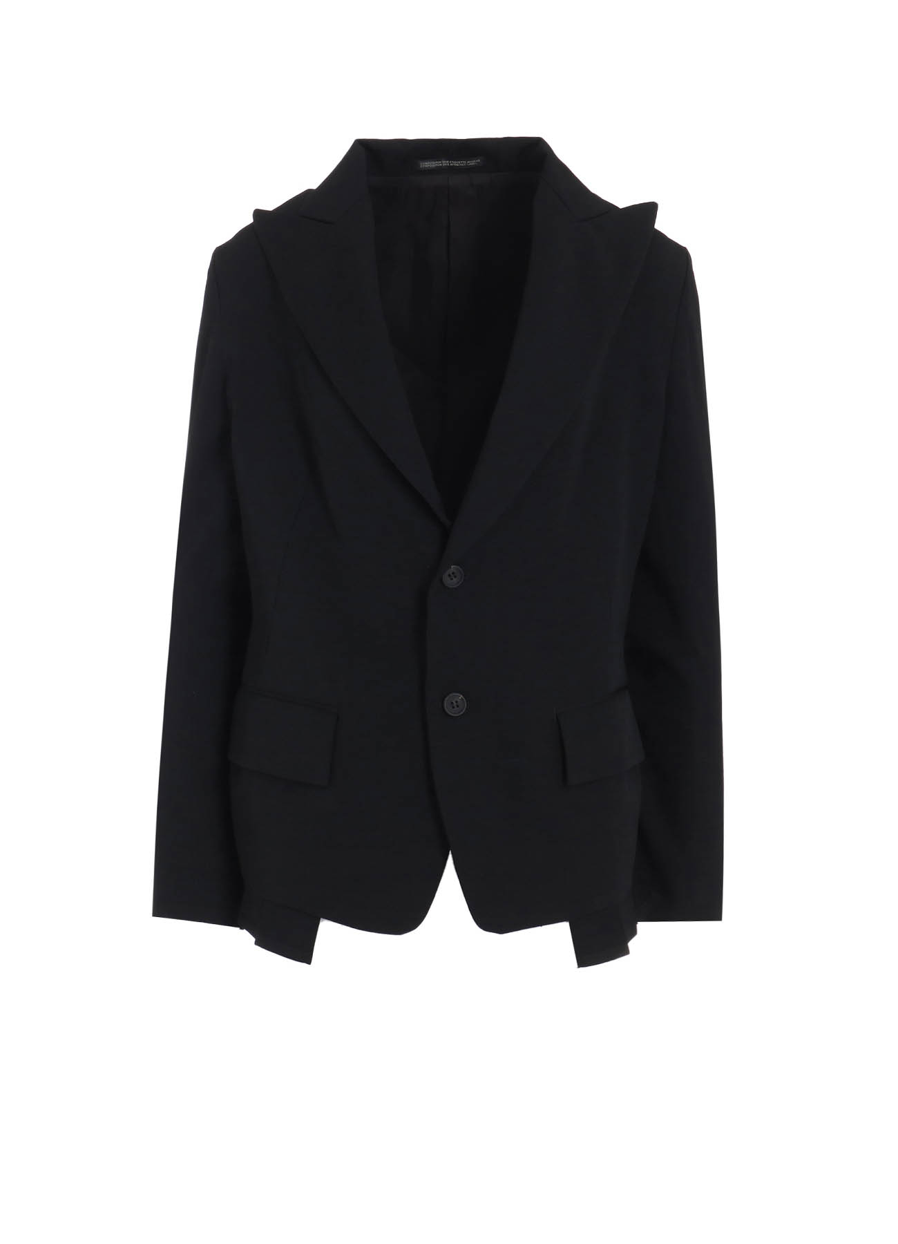 GABARDINE PLEATS DETAIL JACKET