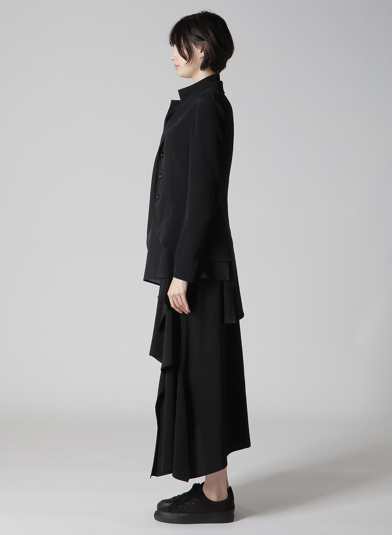 TA/PE CREPE DE CHINE 2 LAYERED WRAP JACKET