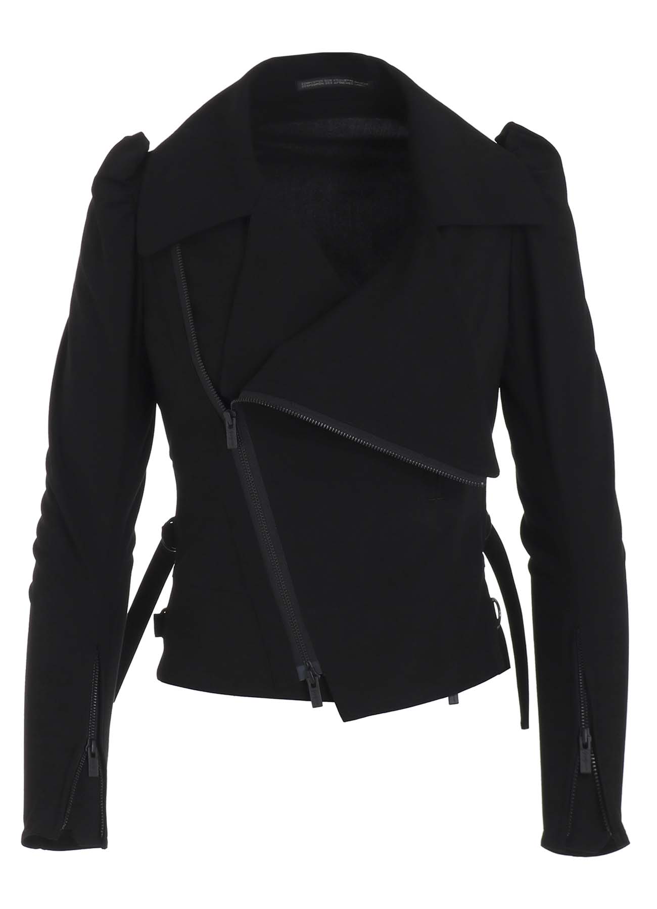 Ry SEETING CLOTH BIG LAPEL BIKER JACKET