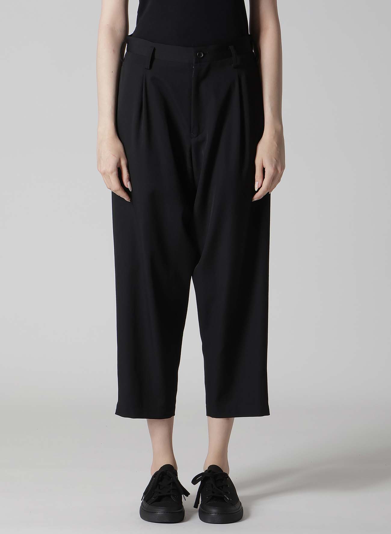 GABARDINE CROPPED PANTS