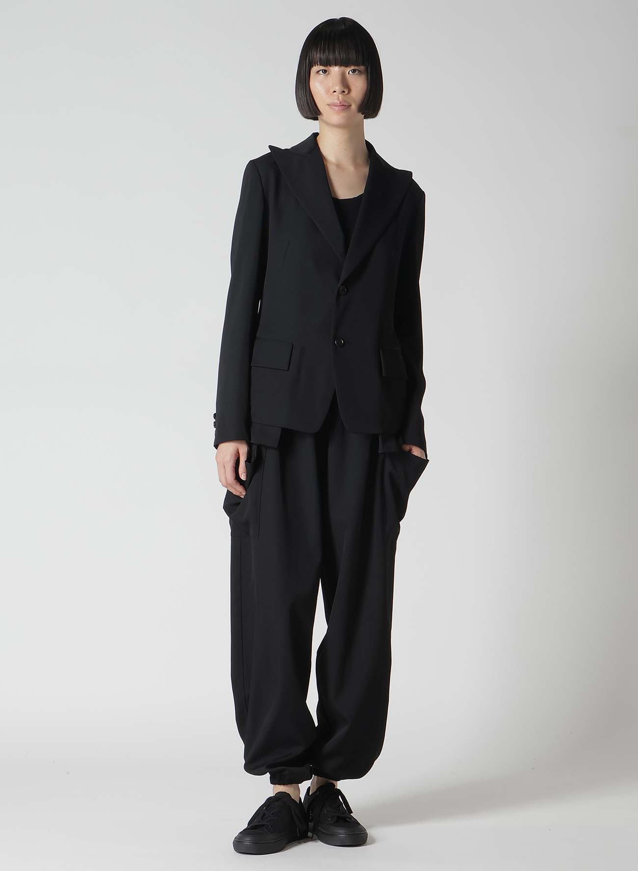 GABARDINE RELAXED FIT PANTS