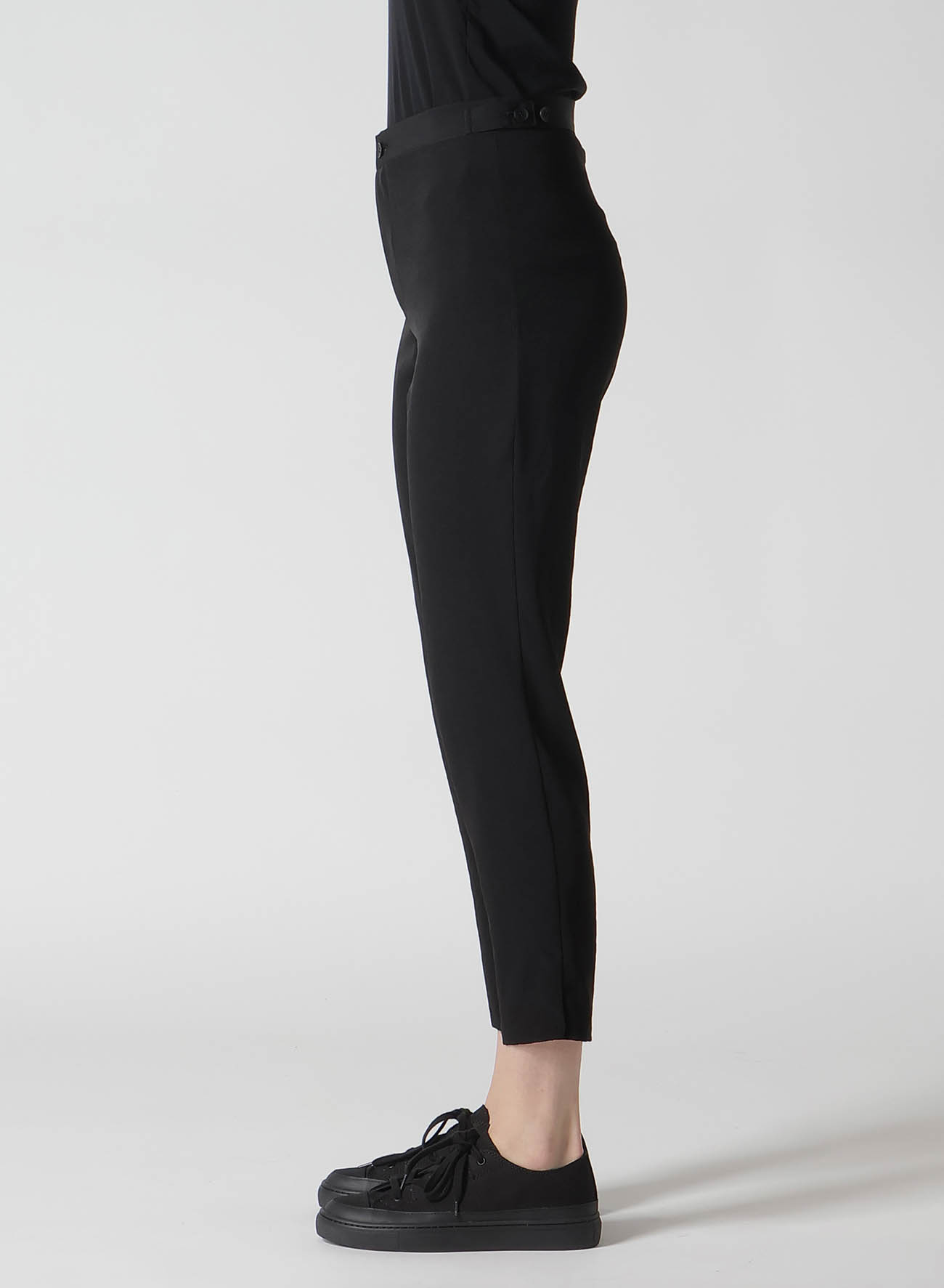 TA/PE CREPE DE CHINE STRAIGHT SLIM PANTS