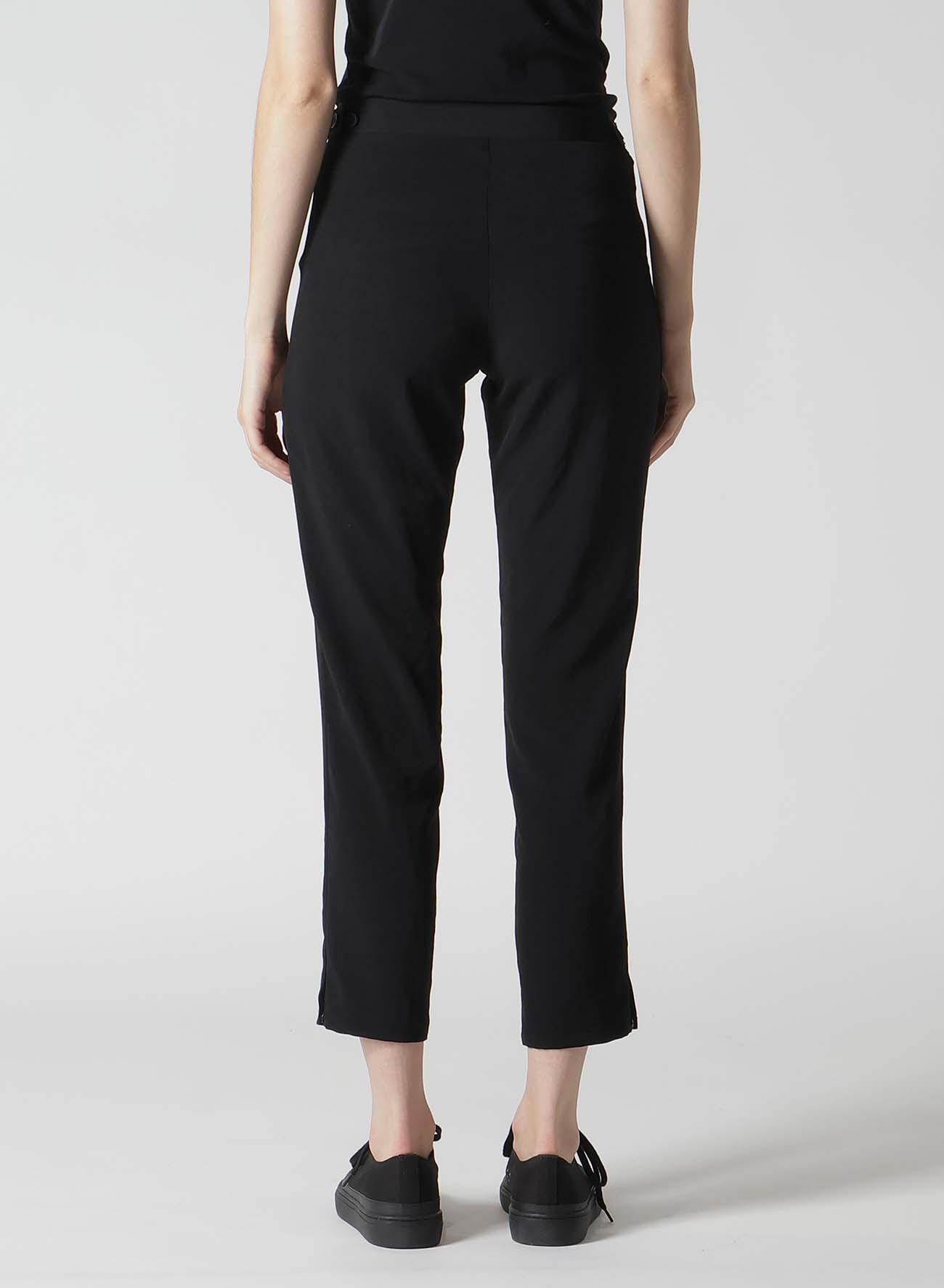 TA/PE CREPE DE CHINE STRAIGHT SLIM PANTS