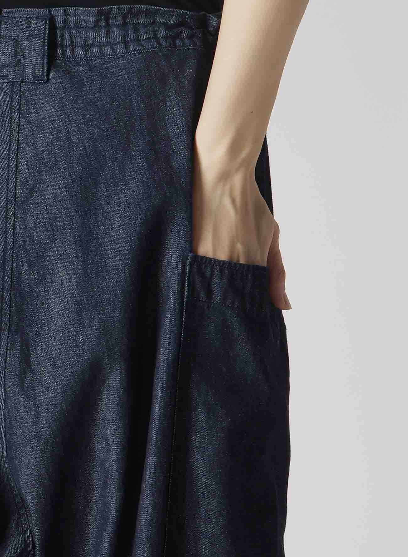 6oz TWILL DENIM B POCKET DETAIL PANTS