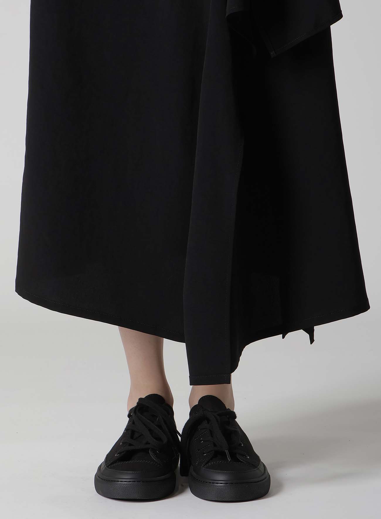 TA/PE CREPE DE CHINE L DRAPED SKIRT