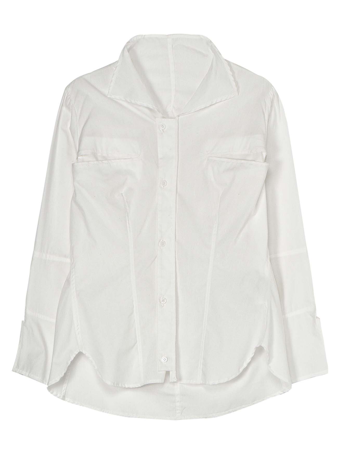 COTTON BROAD POCKET DETAIL HIGH NECK JACKET